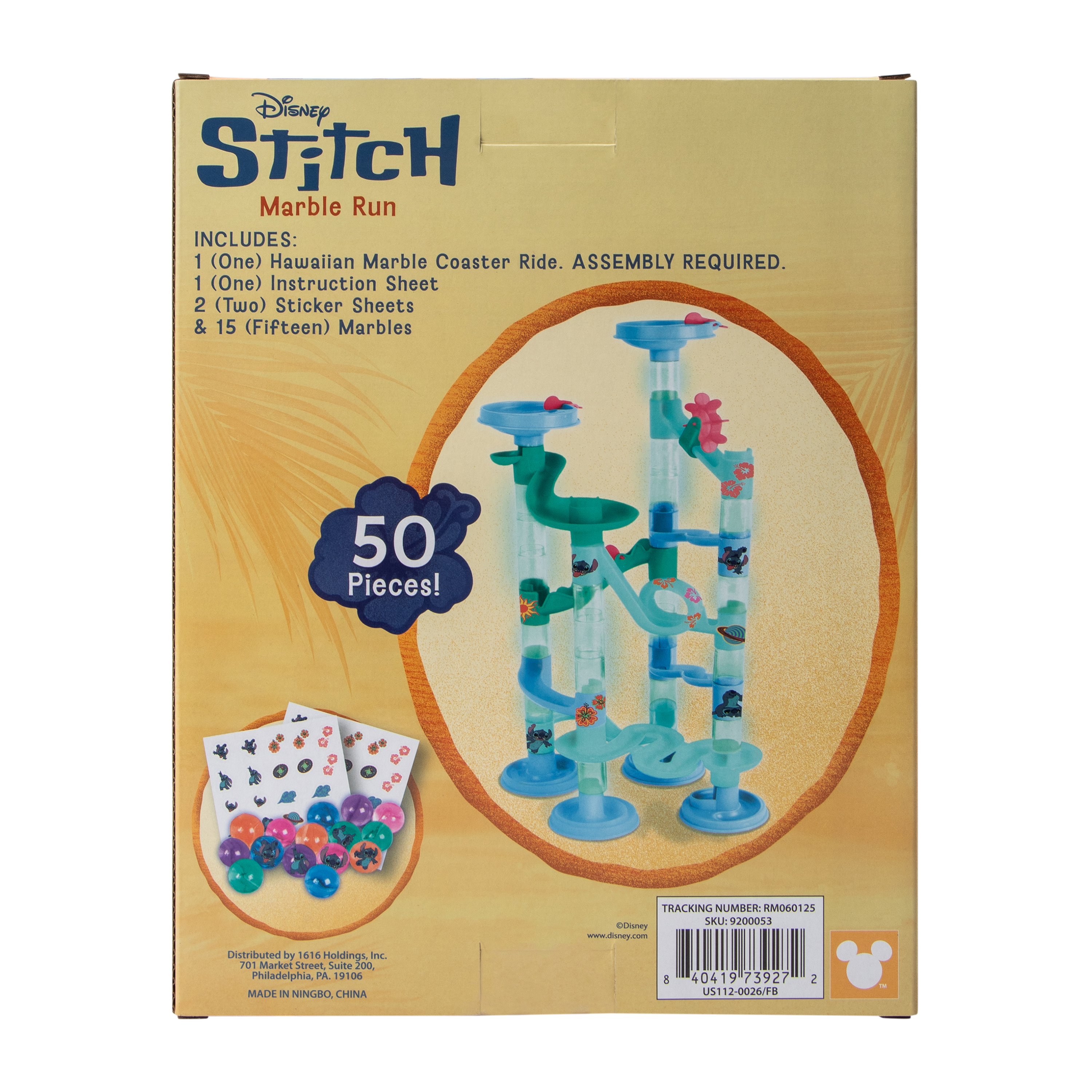 Disney Stitch Marble Run Set