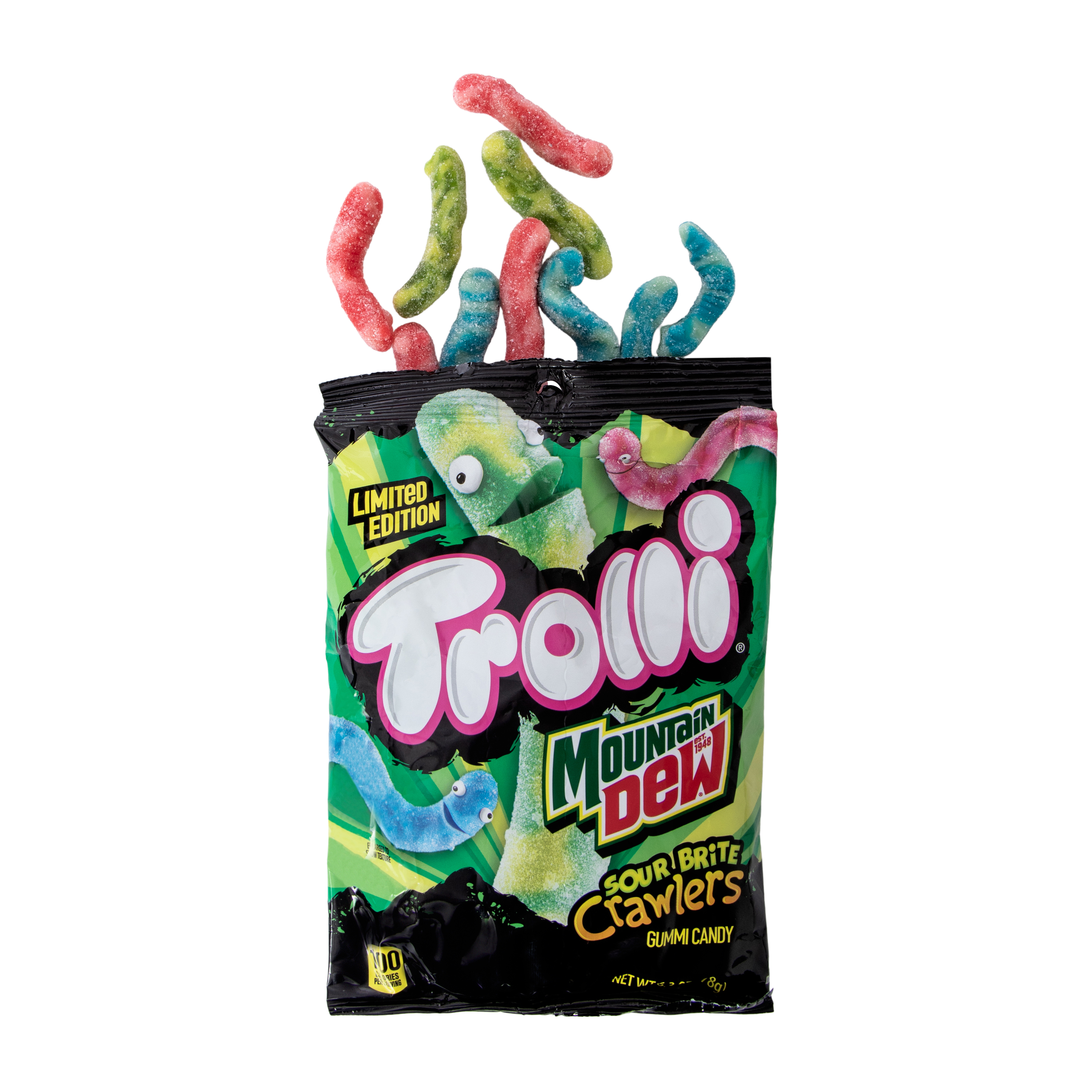 Trolli® Limited Edition Mountain Dew Sour Brite Crawlers Gummi Candy 12.3oz
