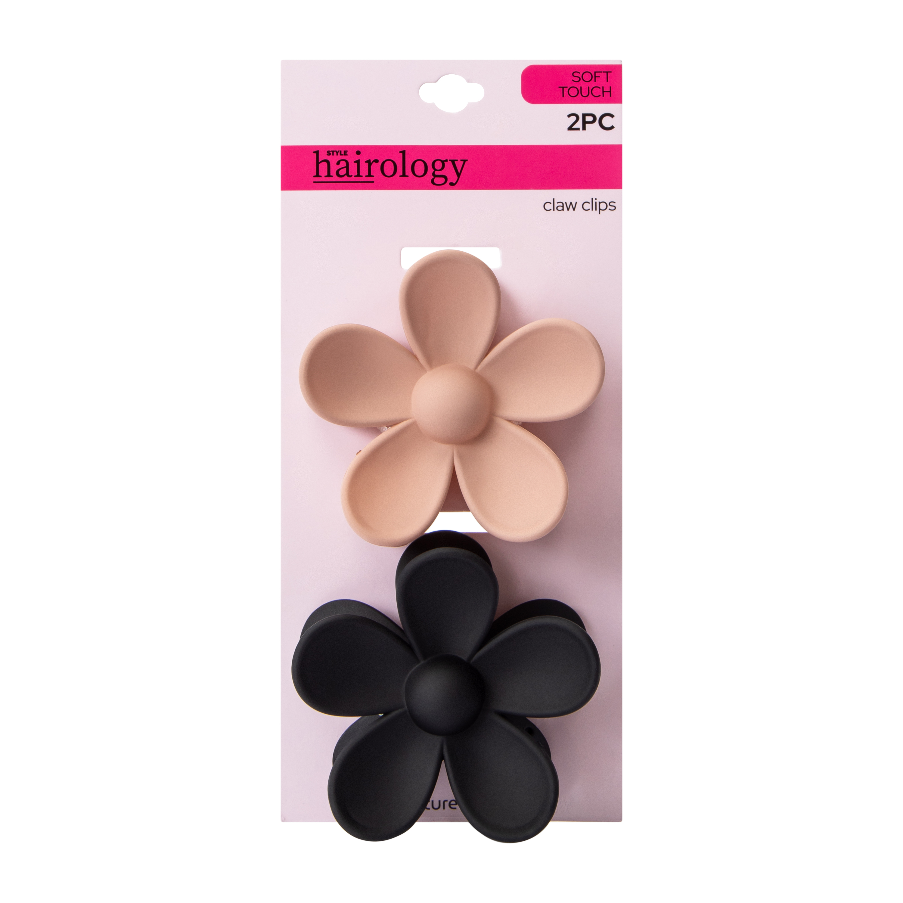 Color Flower Claw Clips 2-Pack