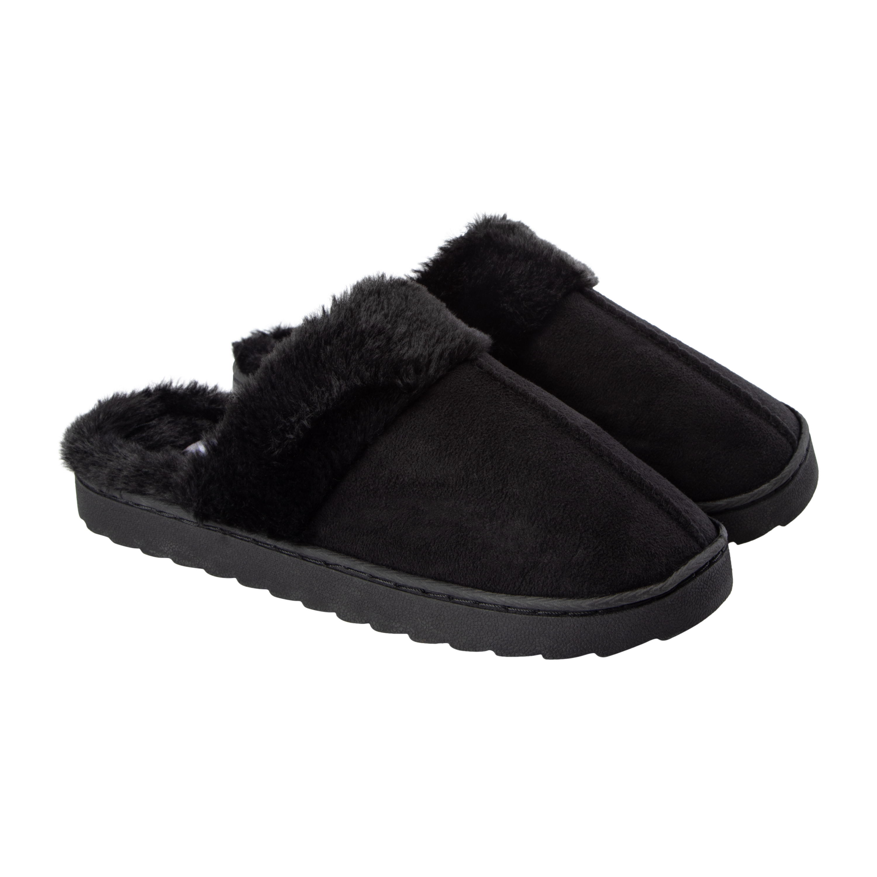 Juniors Fur Scuff Slippers