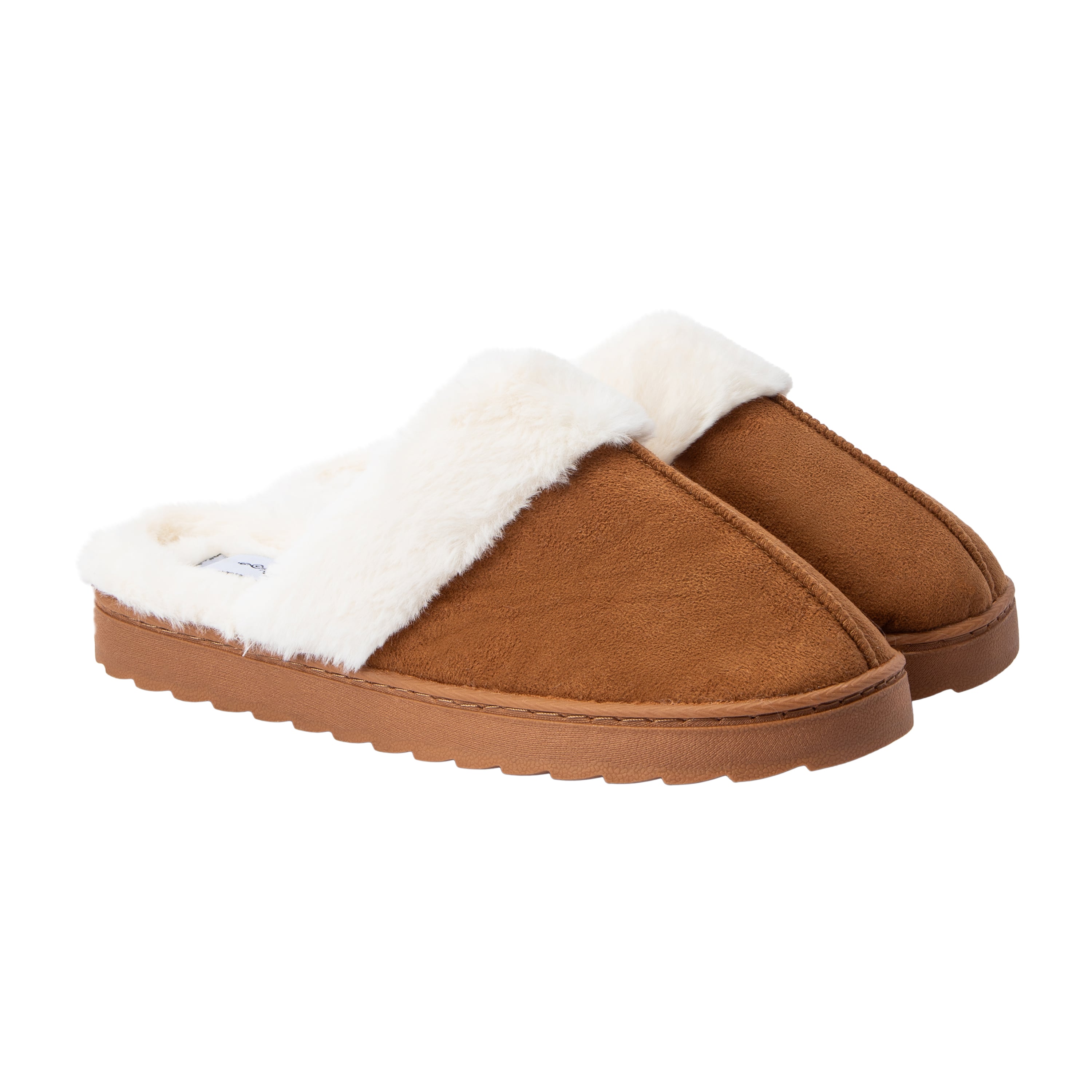 Juniors Fur Scuff Slippers