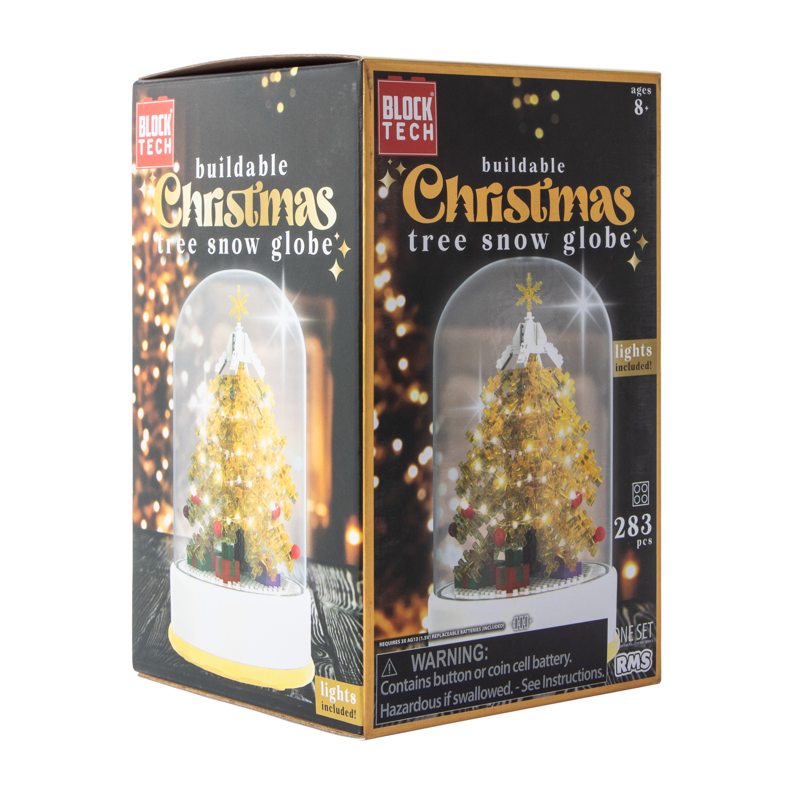 Block Tech® Buildable Christmas Tree Snow Globe