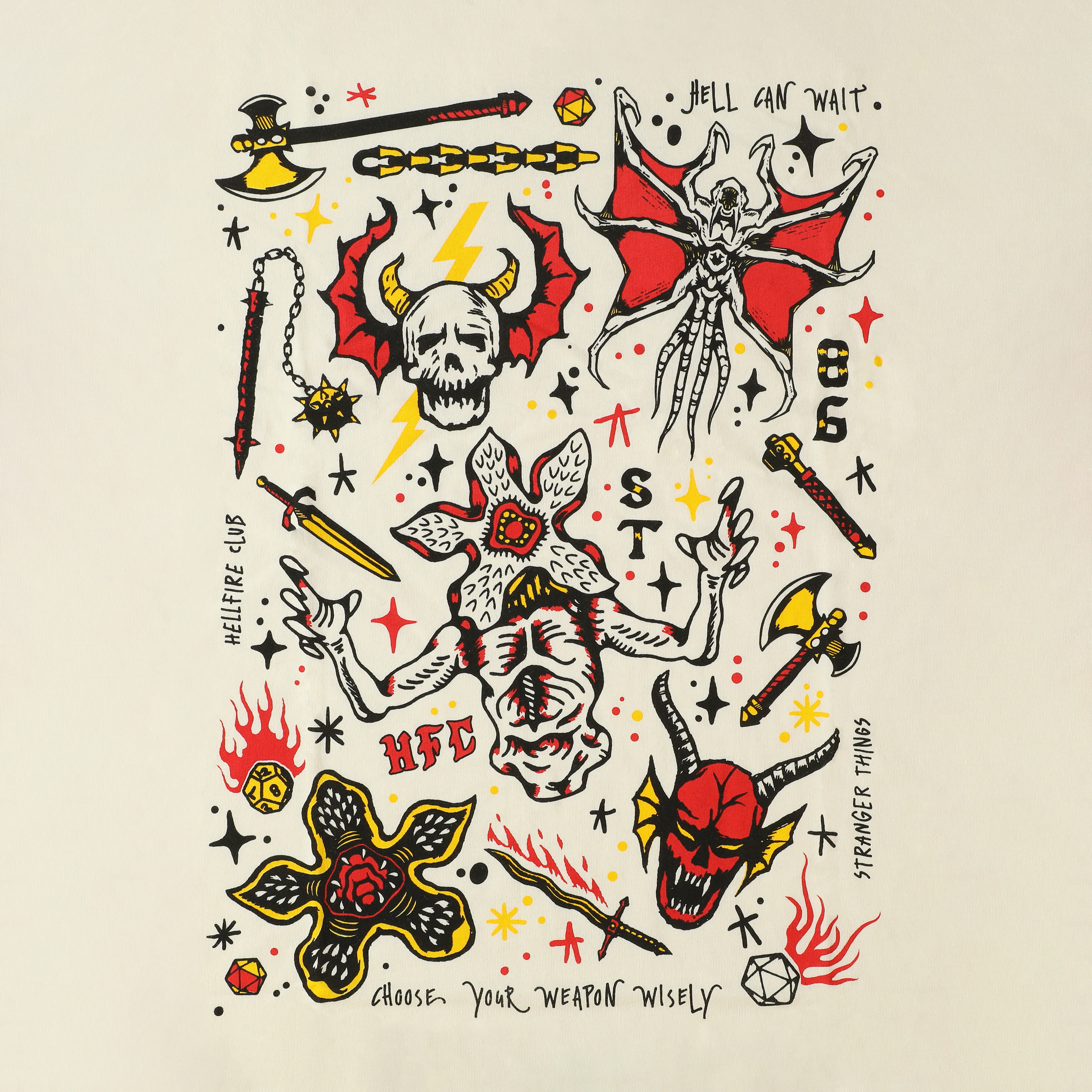 Netflix Stranger Things Collage Graphic Tee