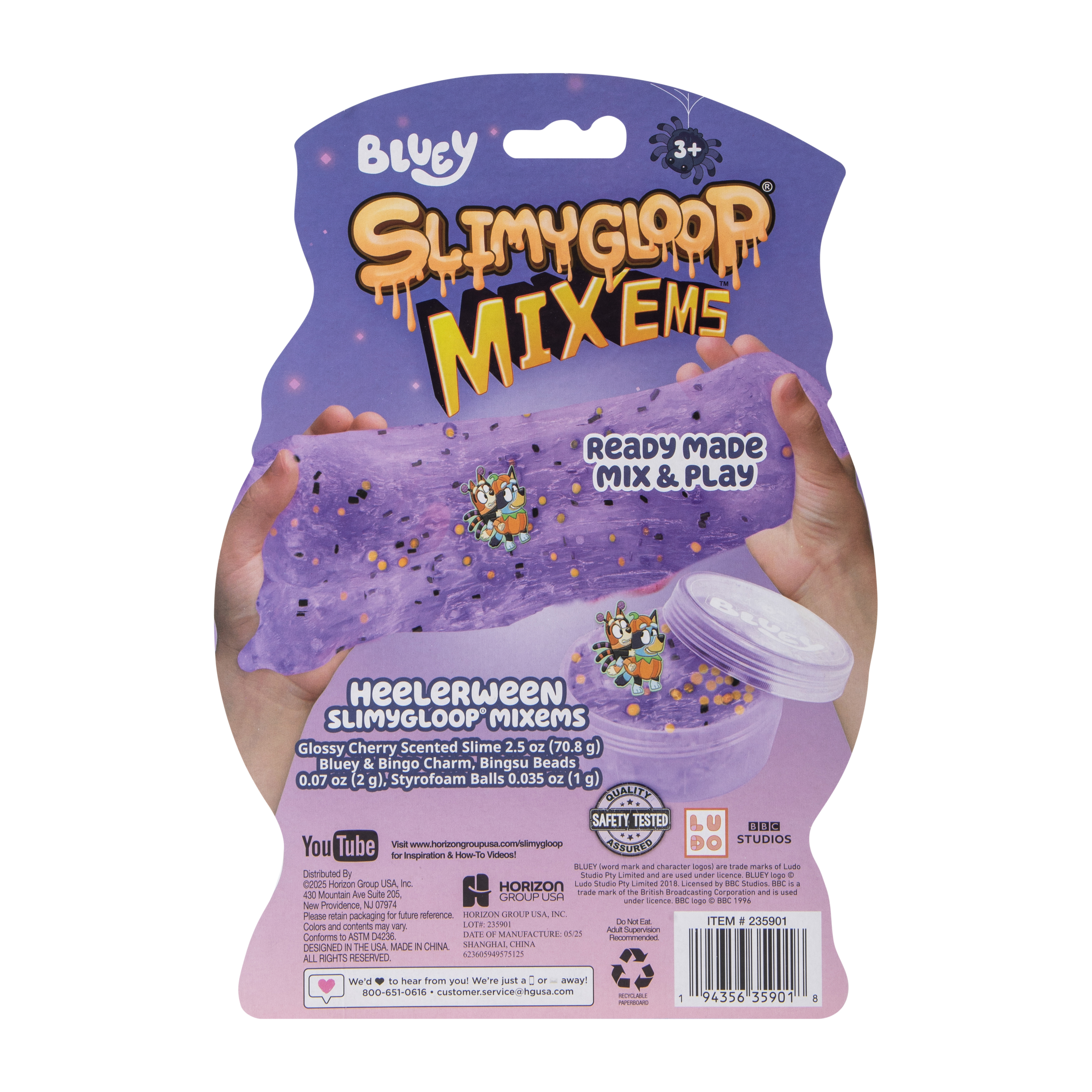 Bluey™ Heelerween Slimygloop® Mix'Ems Set