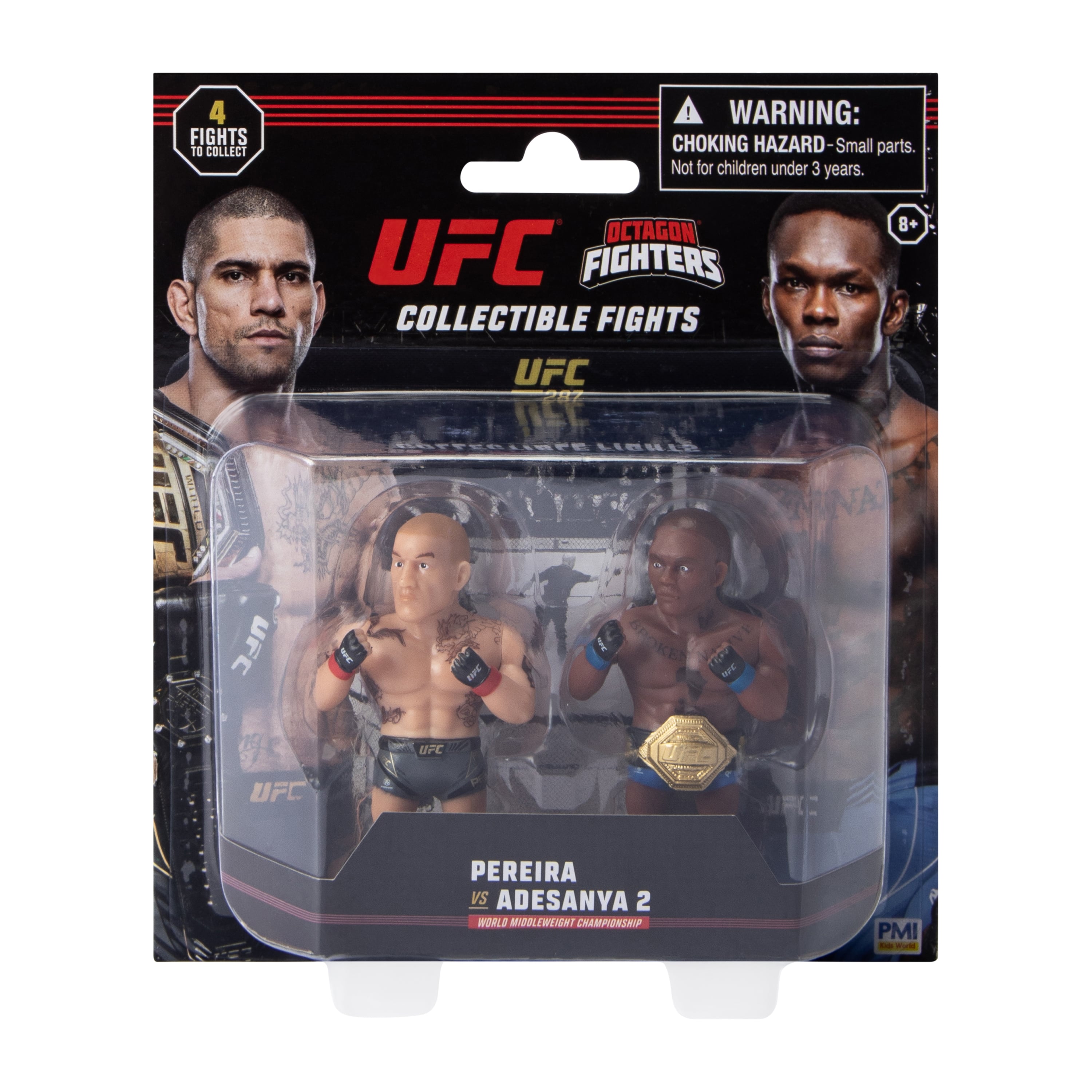 UFC Octagon Fighters Collectible Fights Figures 2-Pack (Styles May Vary)