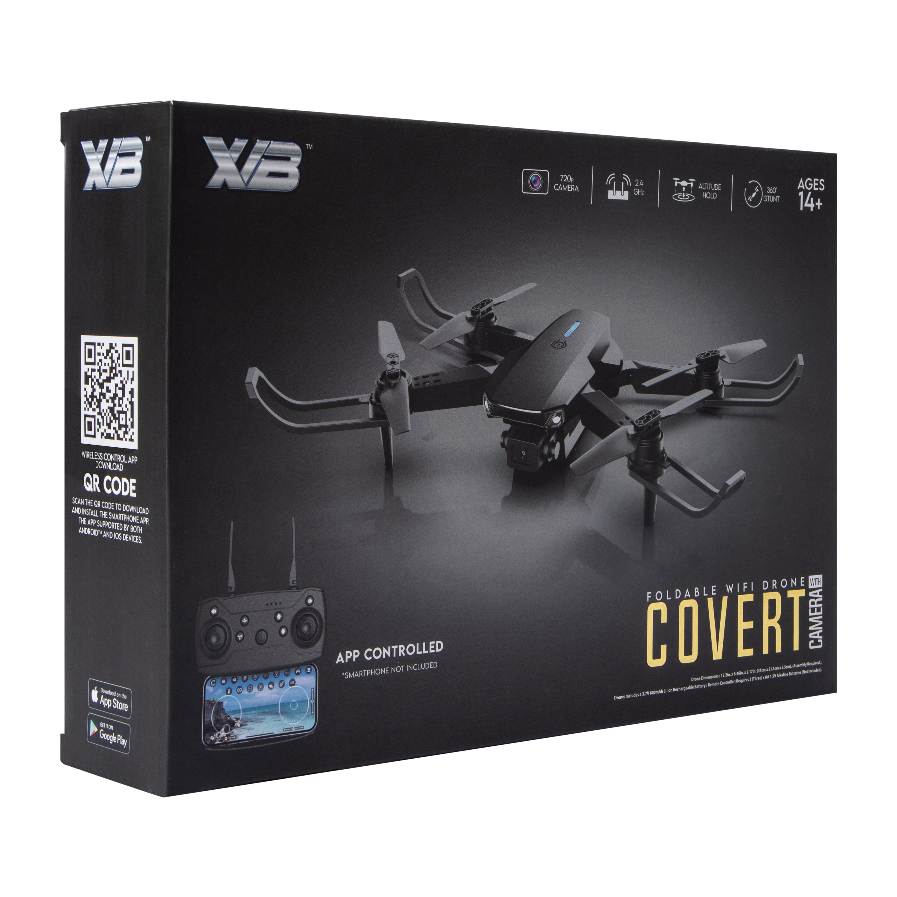 XVB™ Covert Foldable Wifi Drone With Camera