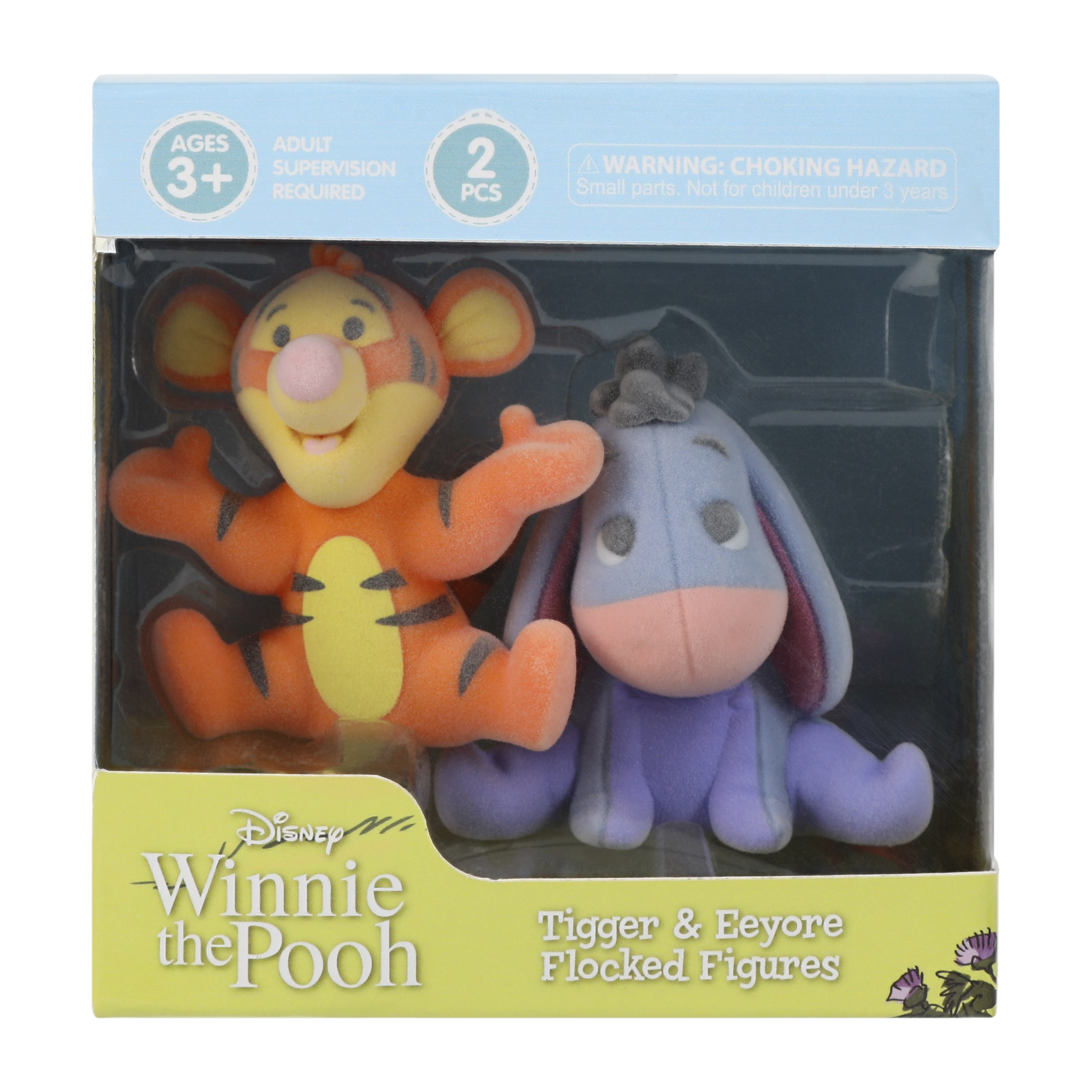 Disney Winnie The Pooh Flocked Figures 2-Pack
