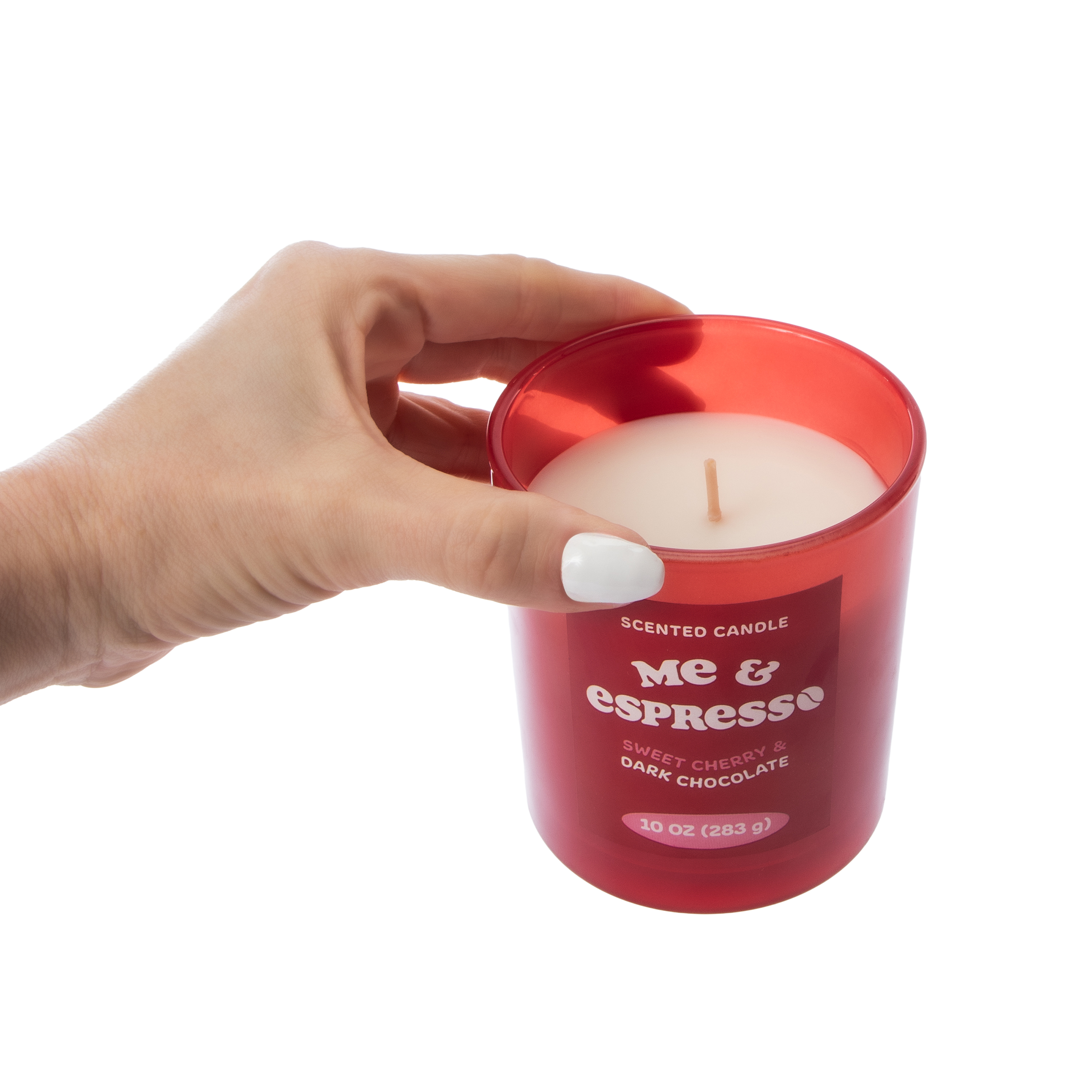 Me & Espresso Sweet Cherry & Dark Chocolate Scented Candle 10oz