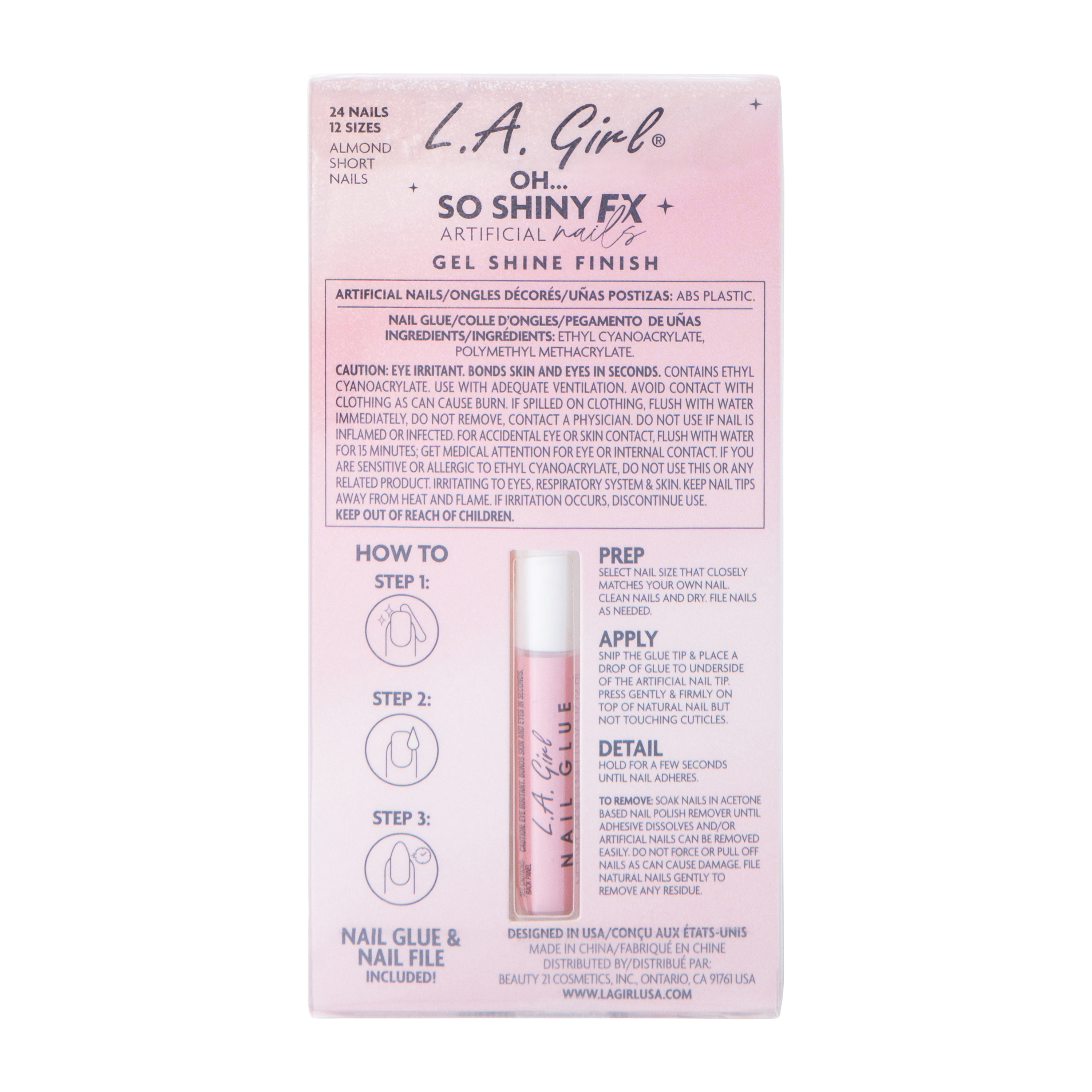 L.A. Girl Oh… So Shiny Fx Sweeth Tooth Cat Eye Effect Nails Kit 26-Pcs