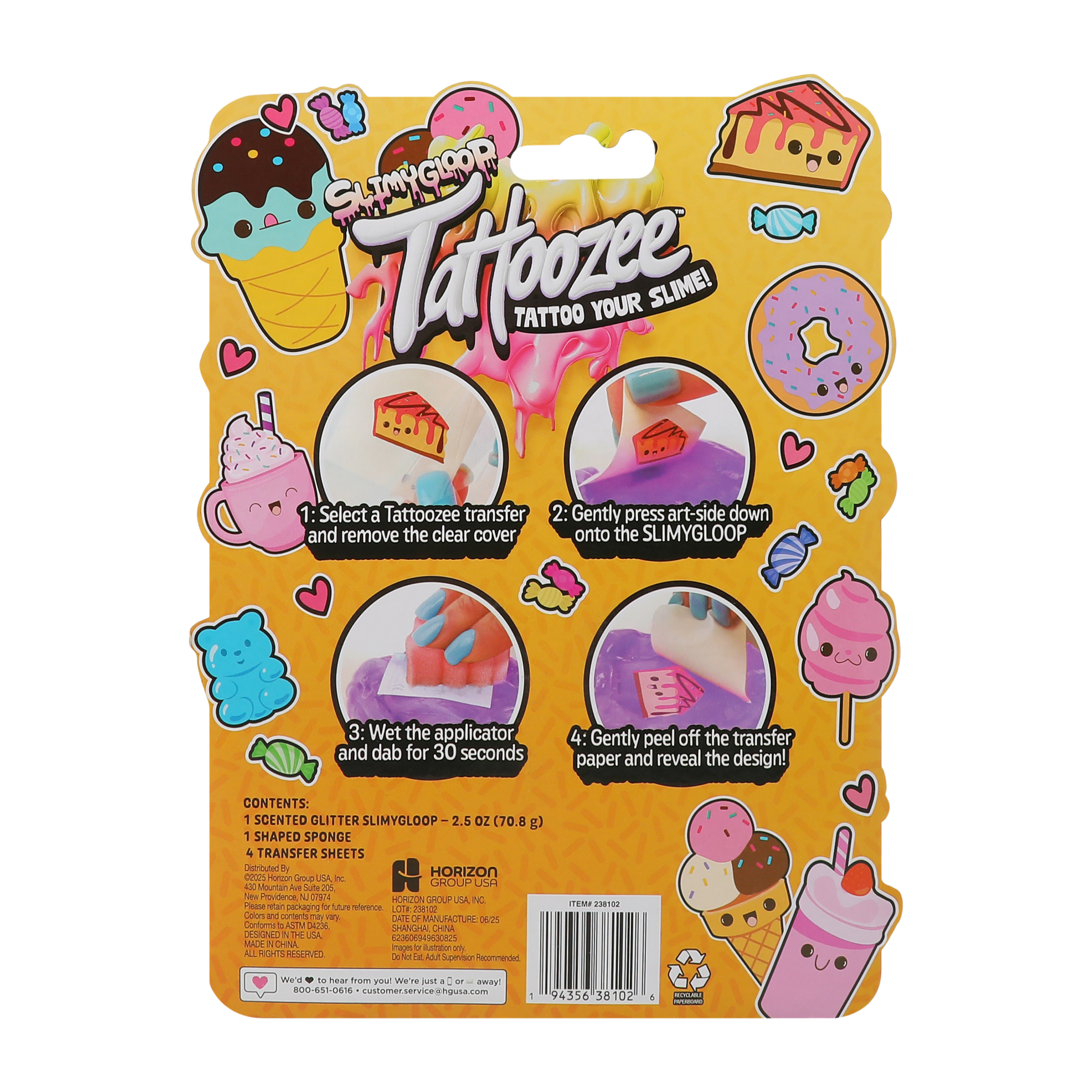Slimygloop® Tattoozee™ Slime Set