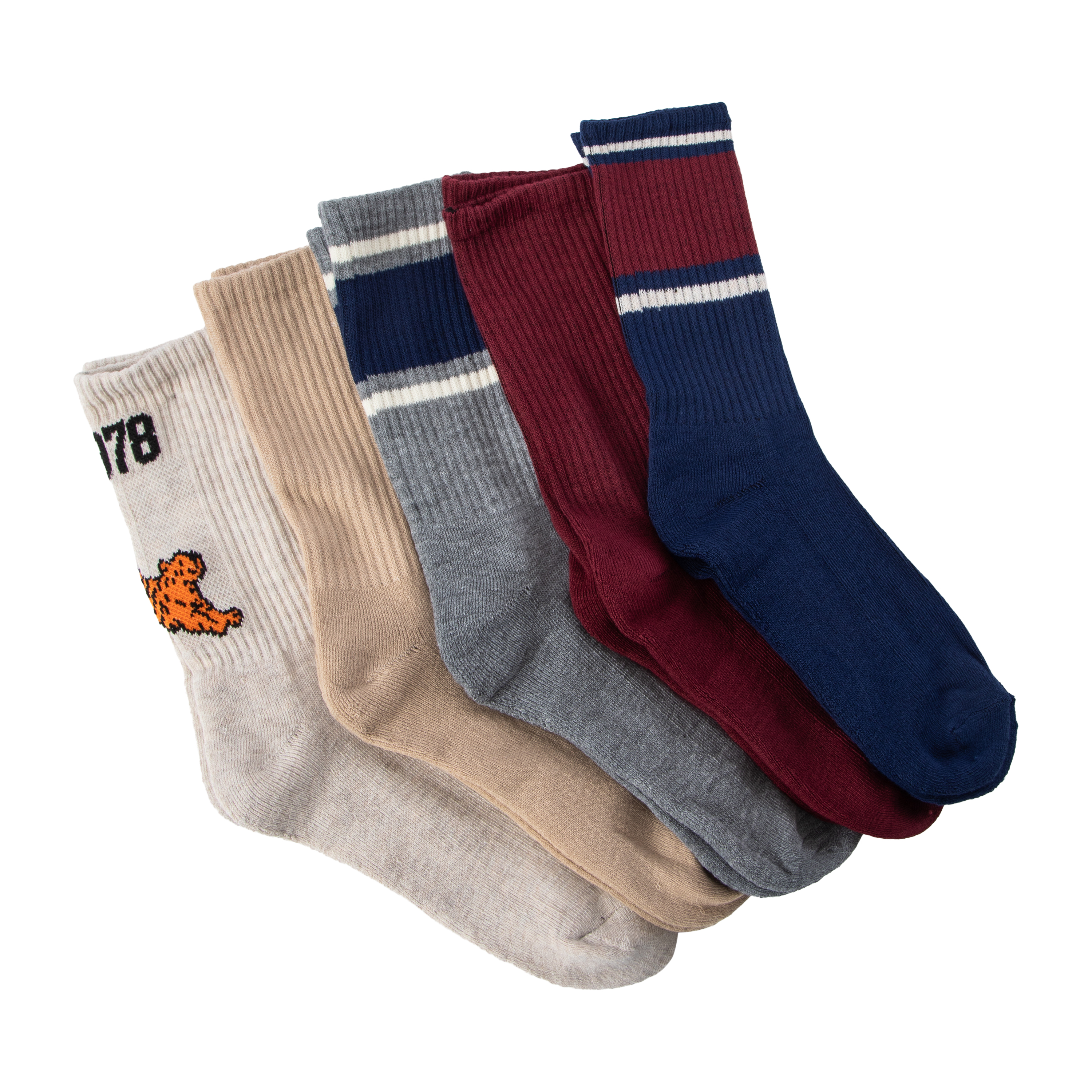 Juniors Ladies Crew Socks 5-Pairs
