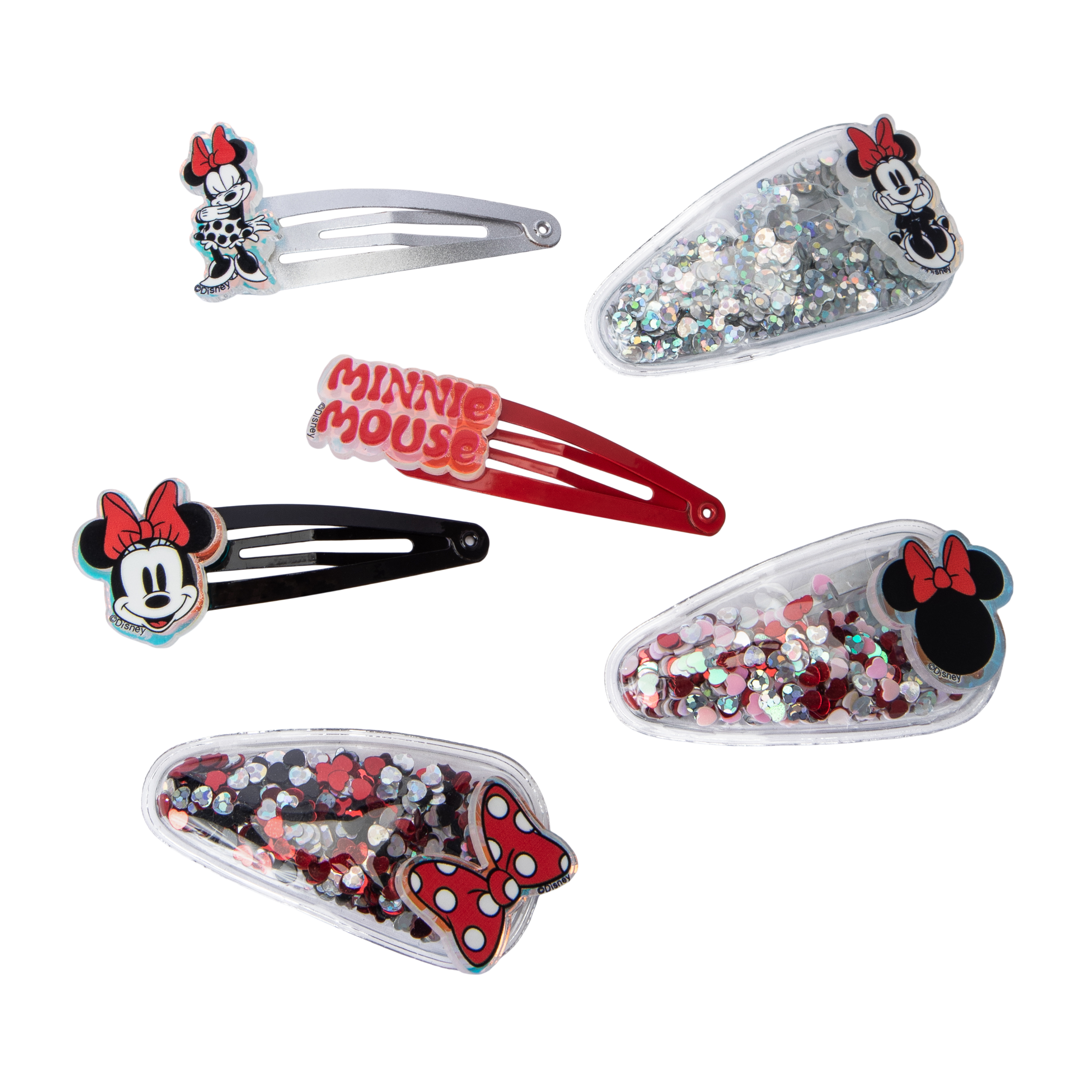 Licensed Confetti Snap Clips Pack 6-Count