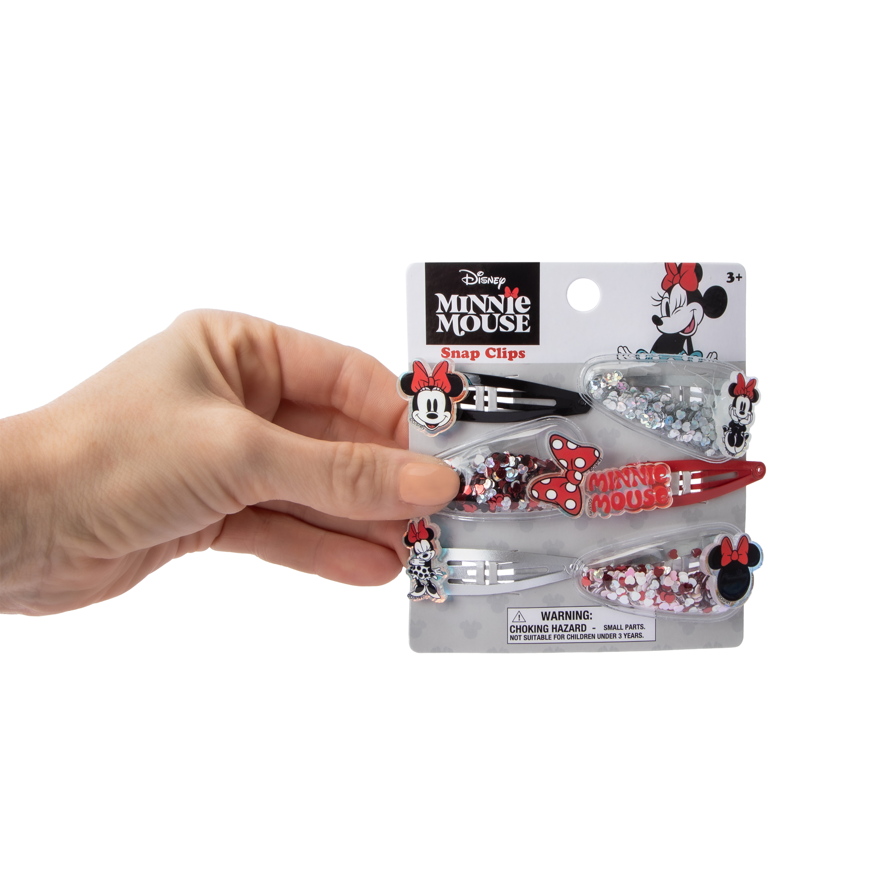 Licensed Confetti Snap Clips Pack 6-Count