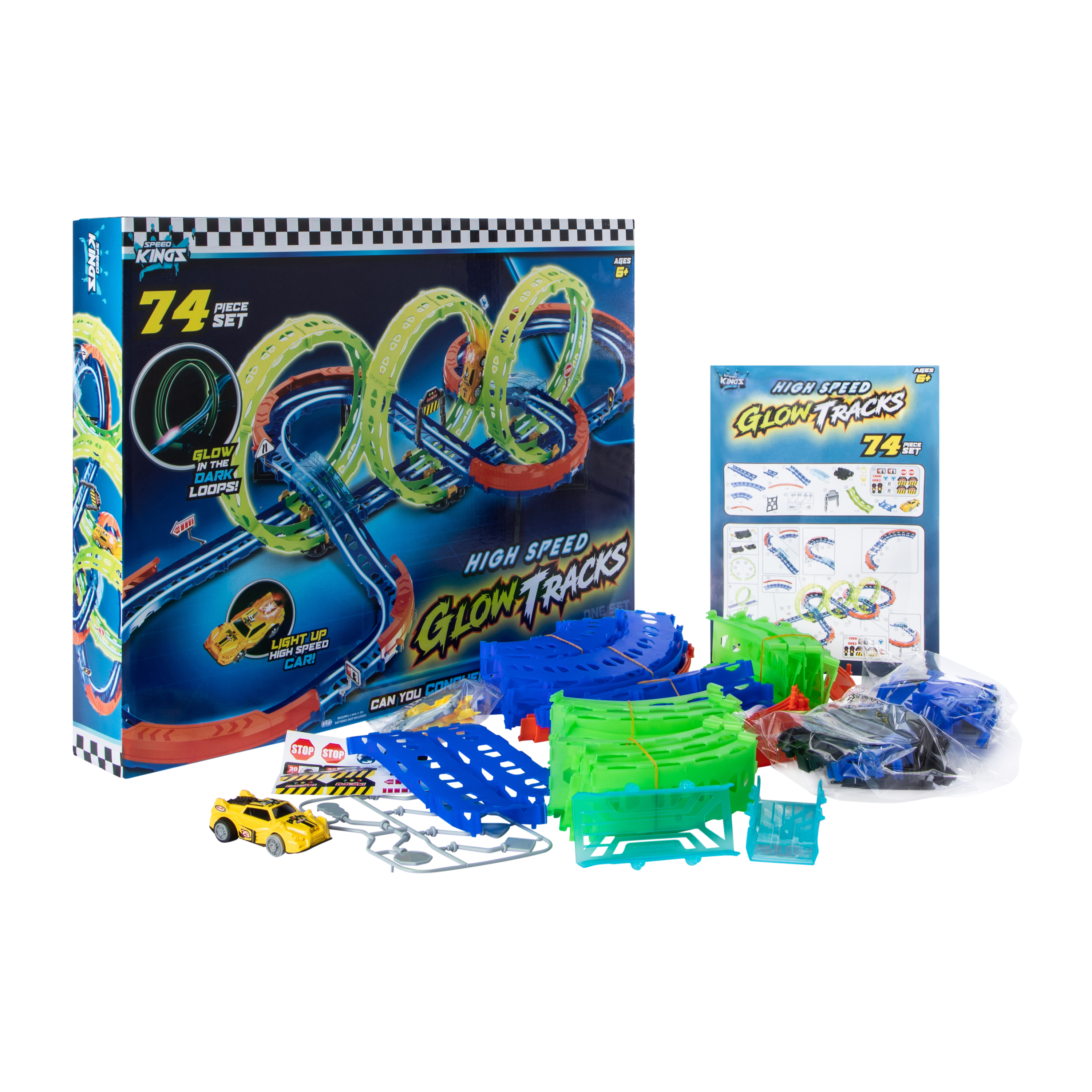 Speed Kingz High Speed Glow Tracks Set
