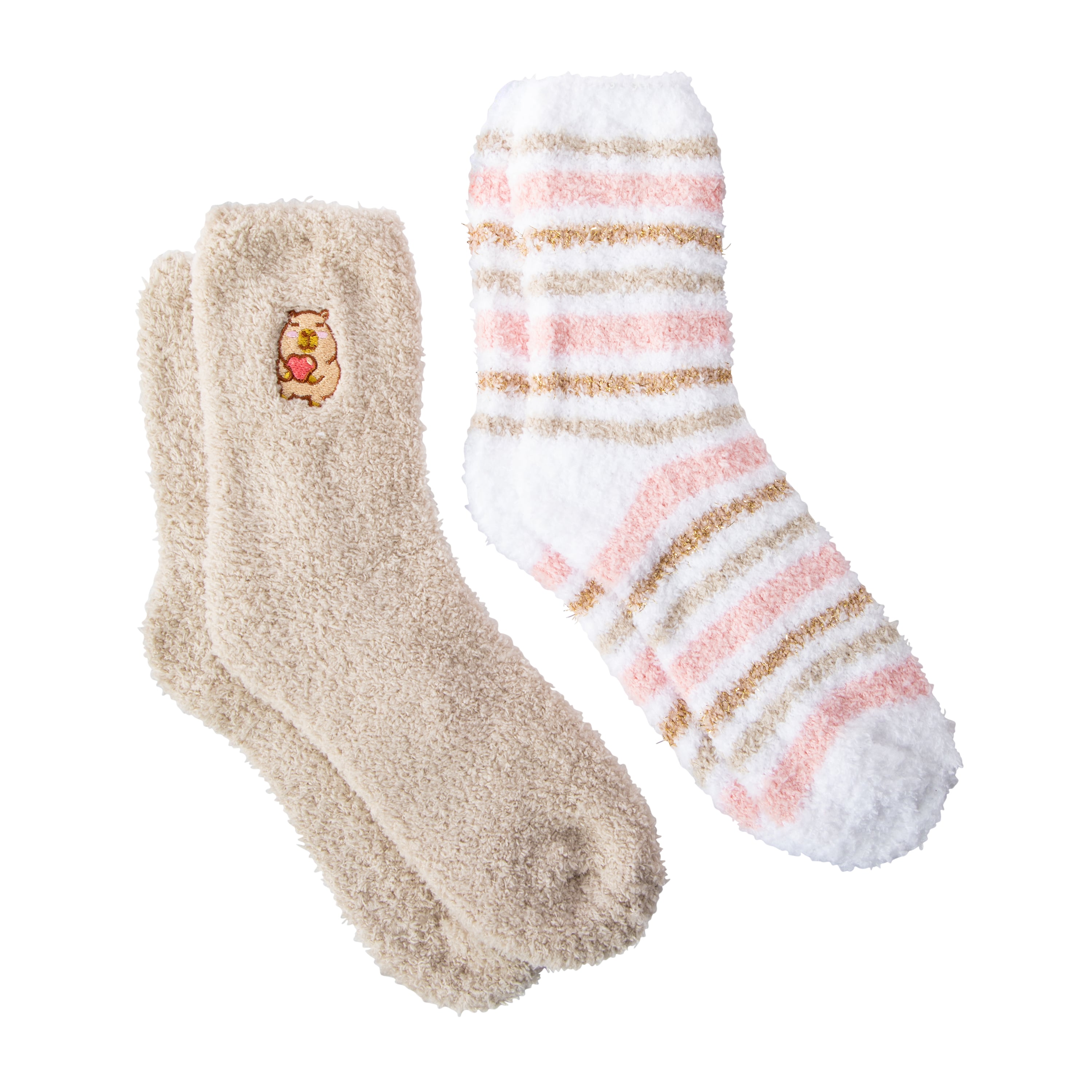 Cozy Crew Socks 2-Pairs | Five Below