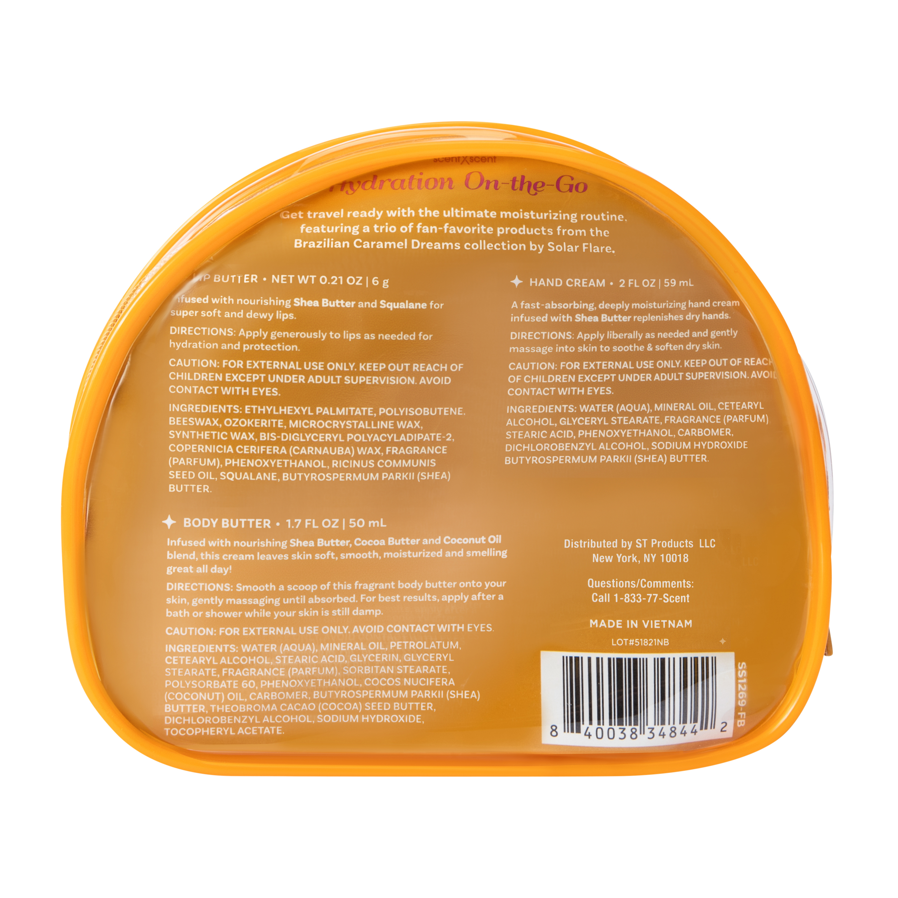 Solar Flare Brazilian Caramel Dreams Gift Set