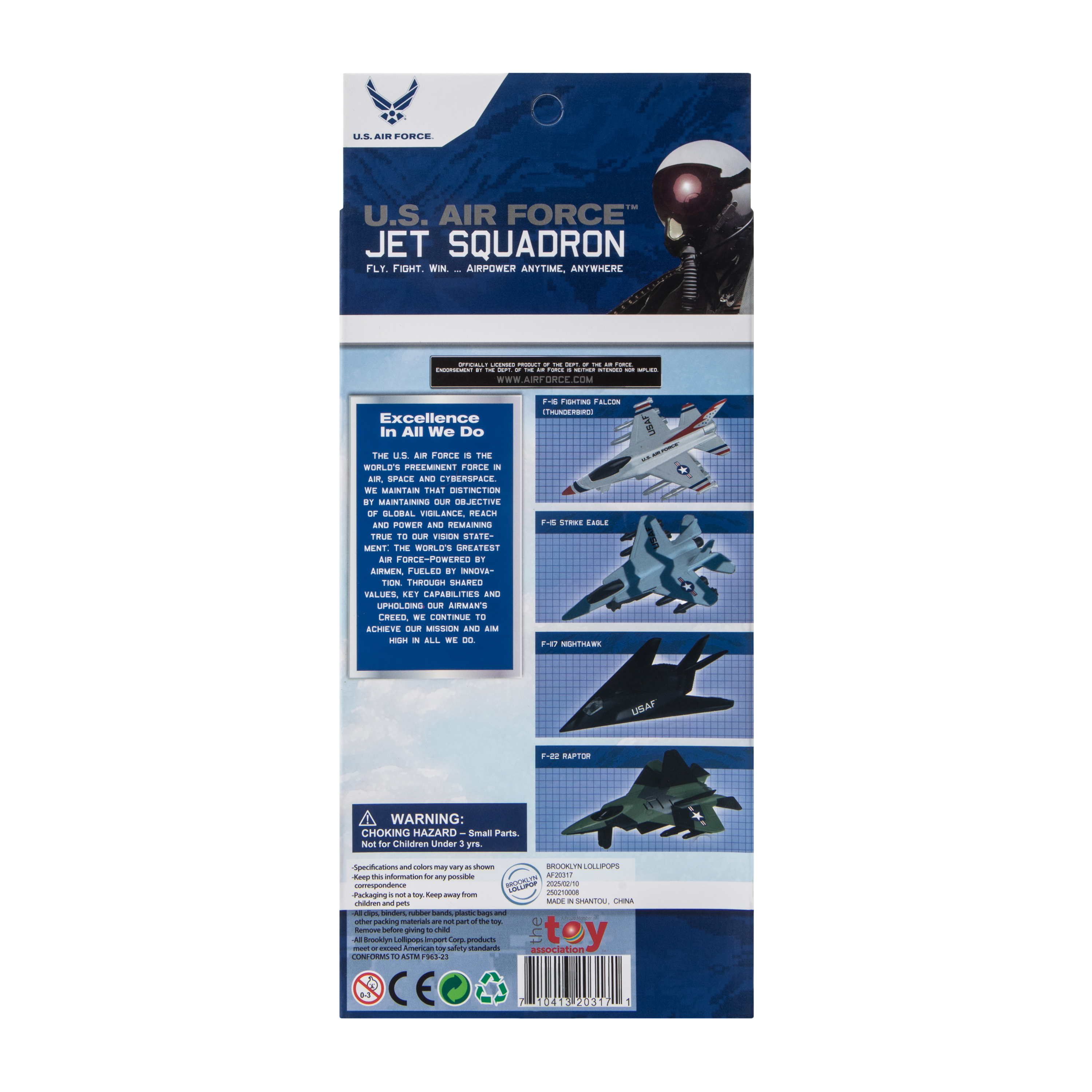 U.S. Air Force™ Jet Squardon Die Cast Planes 4-Pack