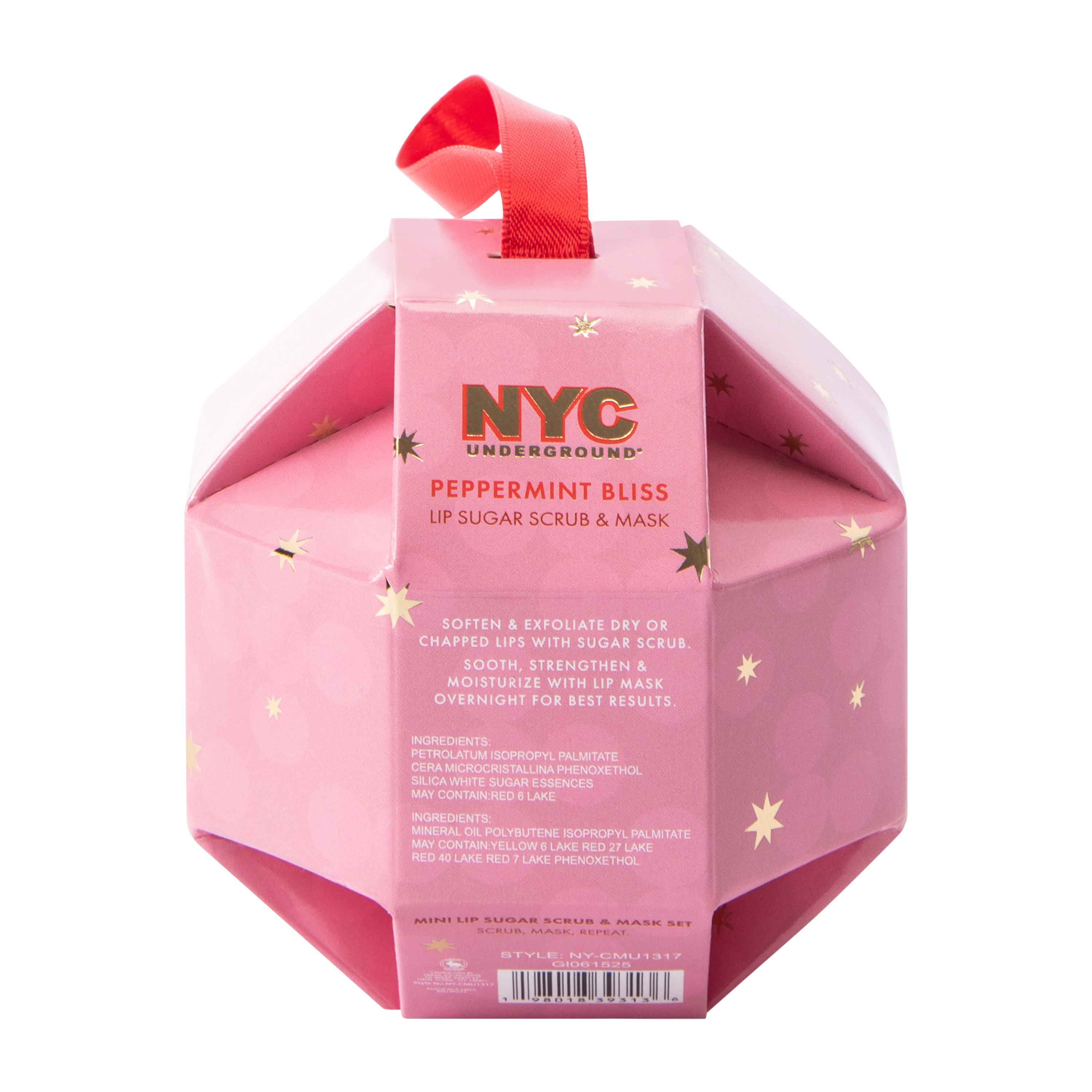 NYC Underground® Peppermint Bliss Lip Sugar Scrub & Mask Set
