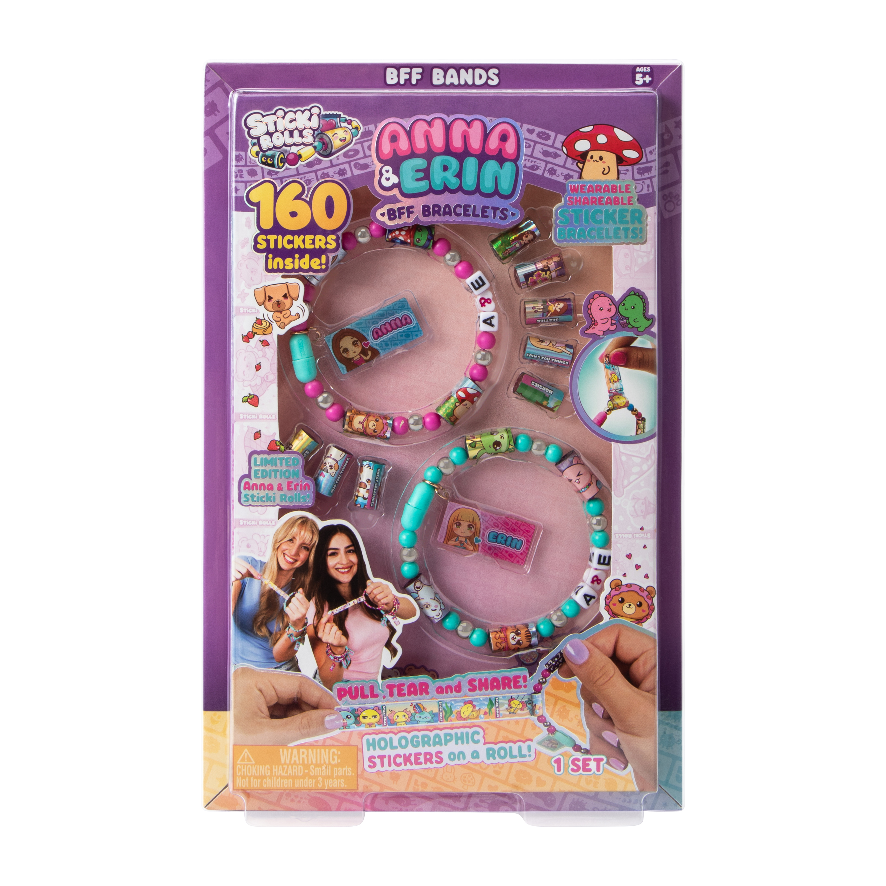 Sticki Rolls Anna & Erin BFF Bracelets Set