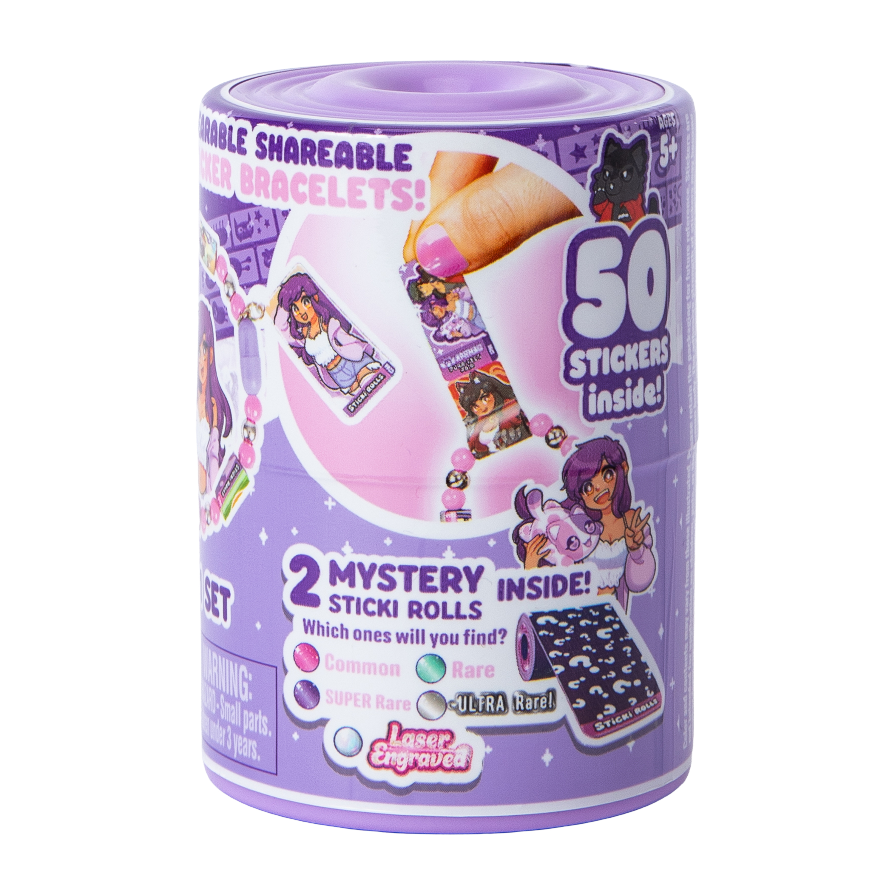 Sticki Rolls Aphmau Wearable Sticker Bracelet Capsule Set