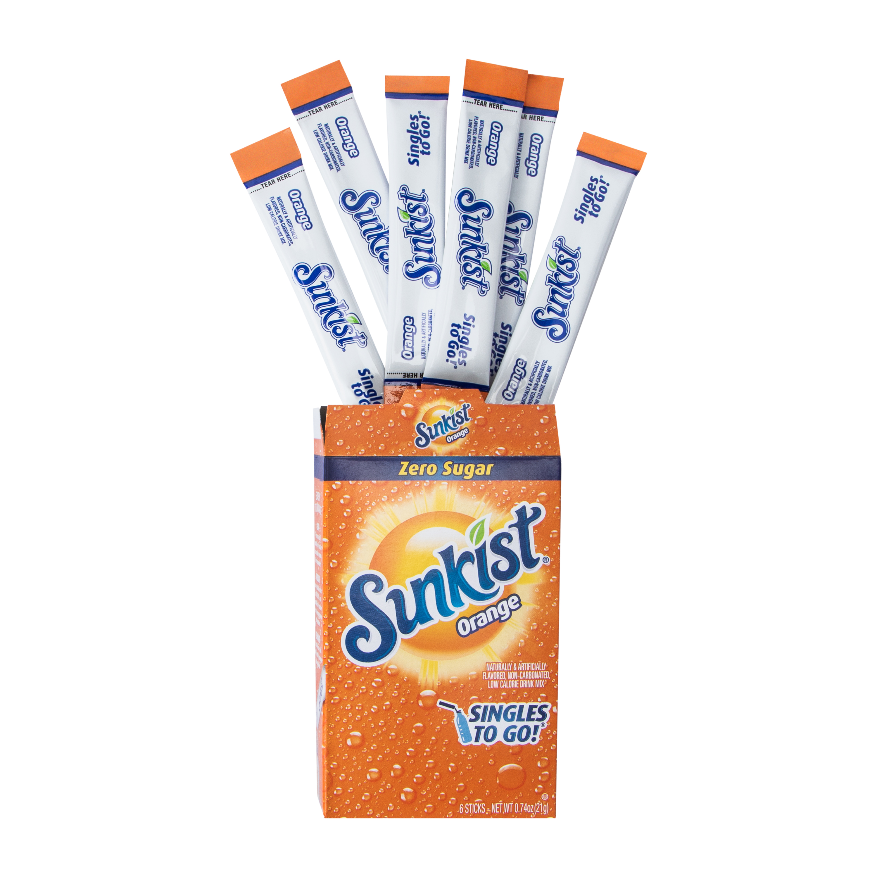 Sunkist® Orange Zero Sugar Drink Mix 0.74oz