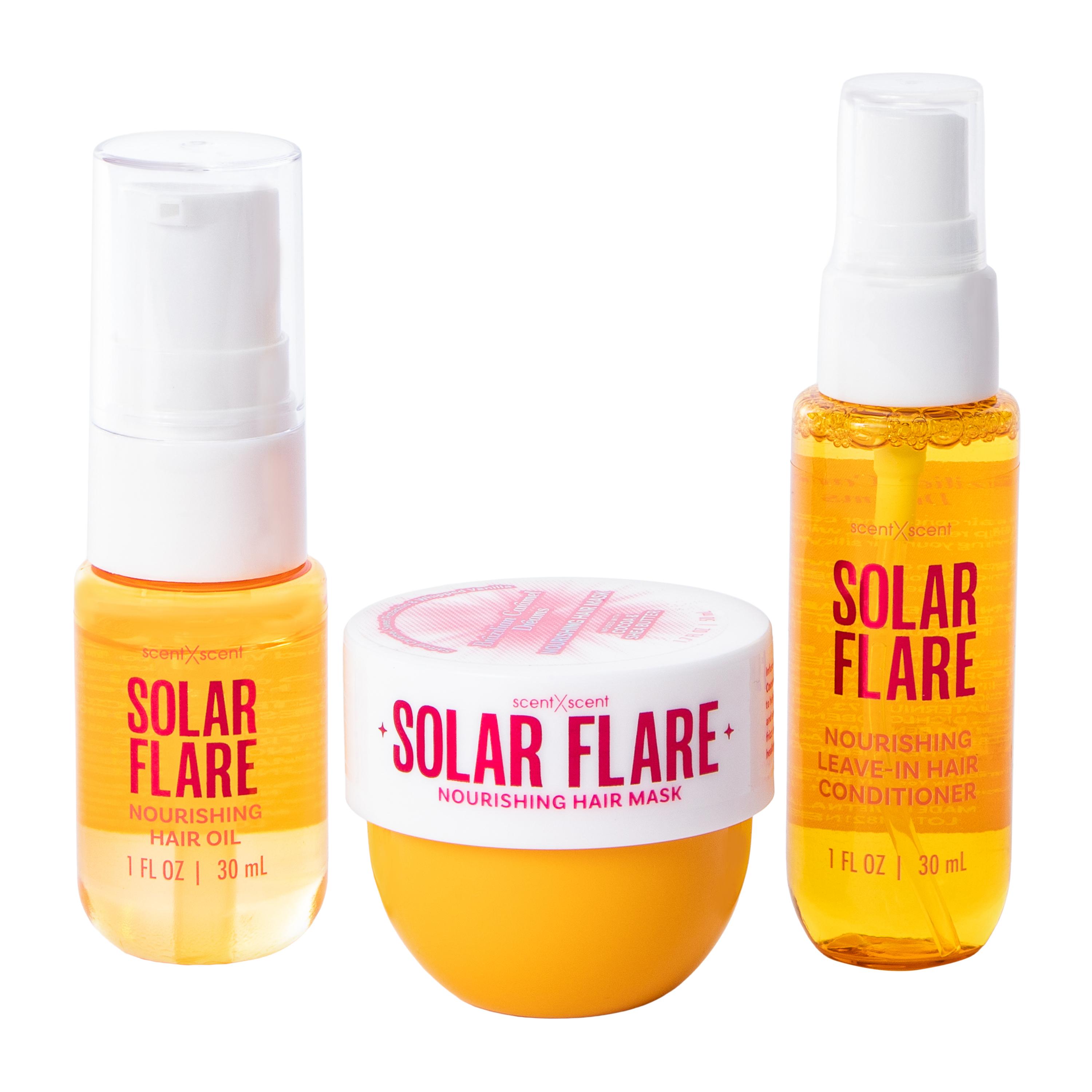 Solar Flare Brazilian Caramel Dreams Nourishing Hair Care Trio