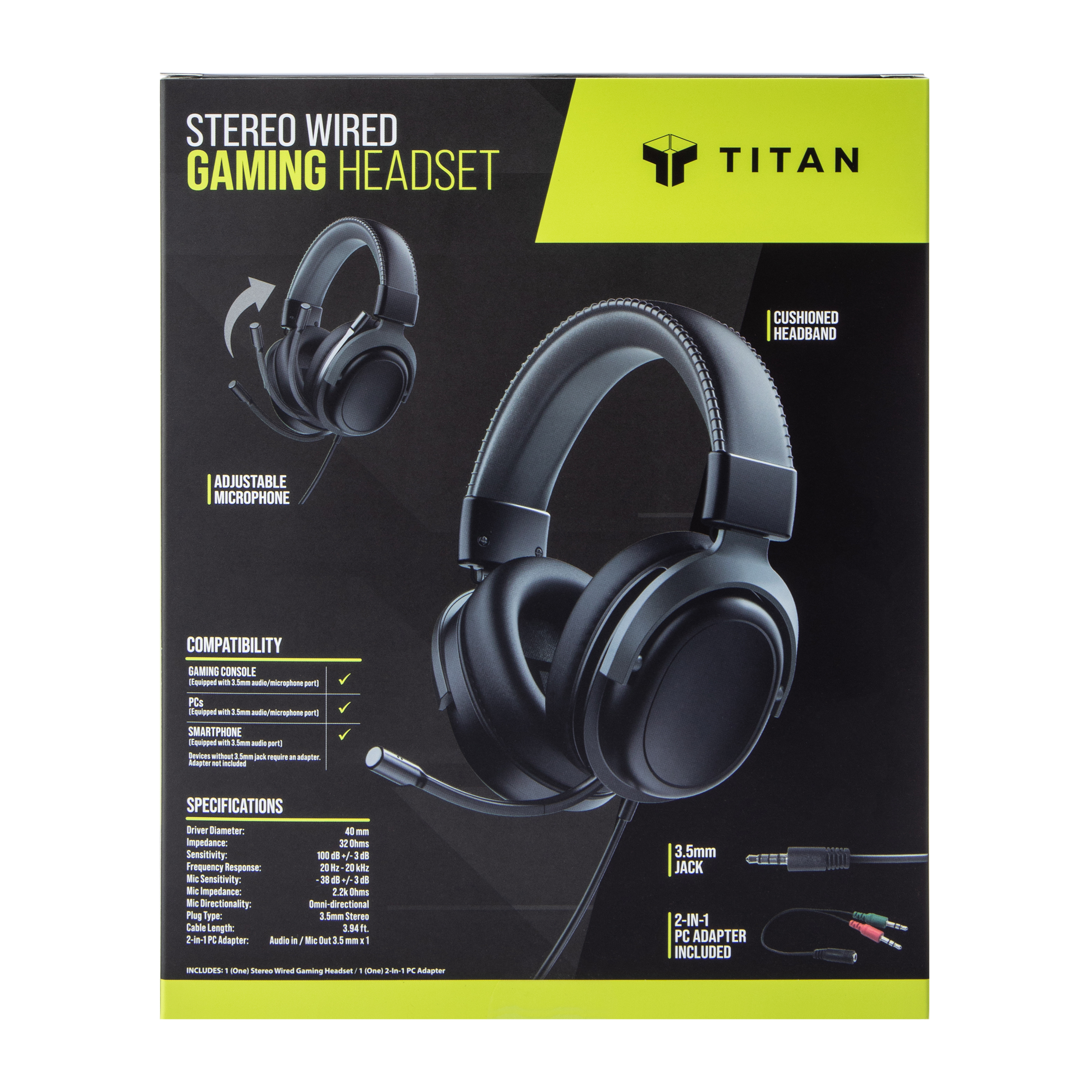 Titan Stereo Wired Gaming Headset