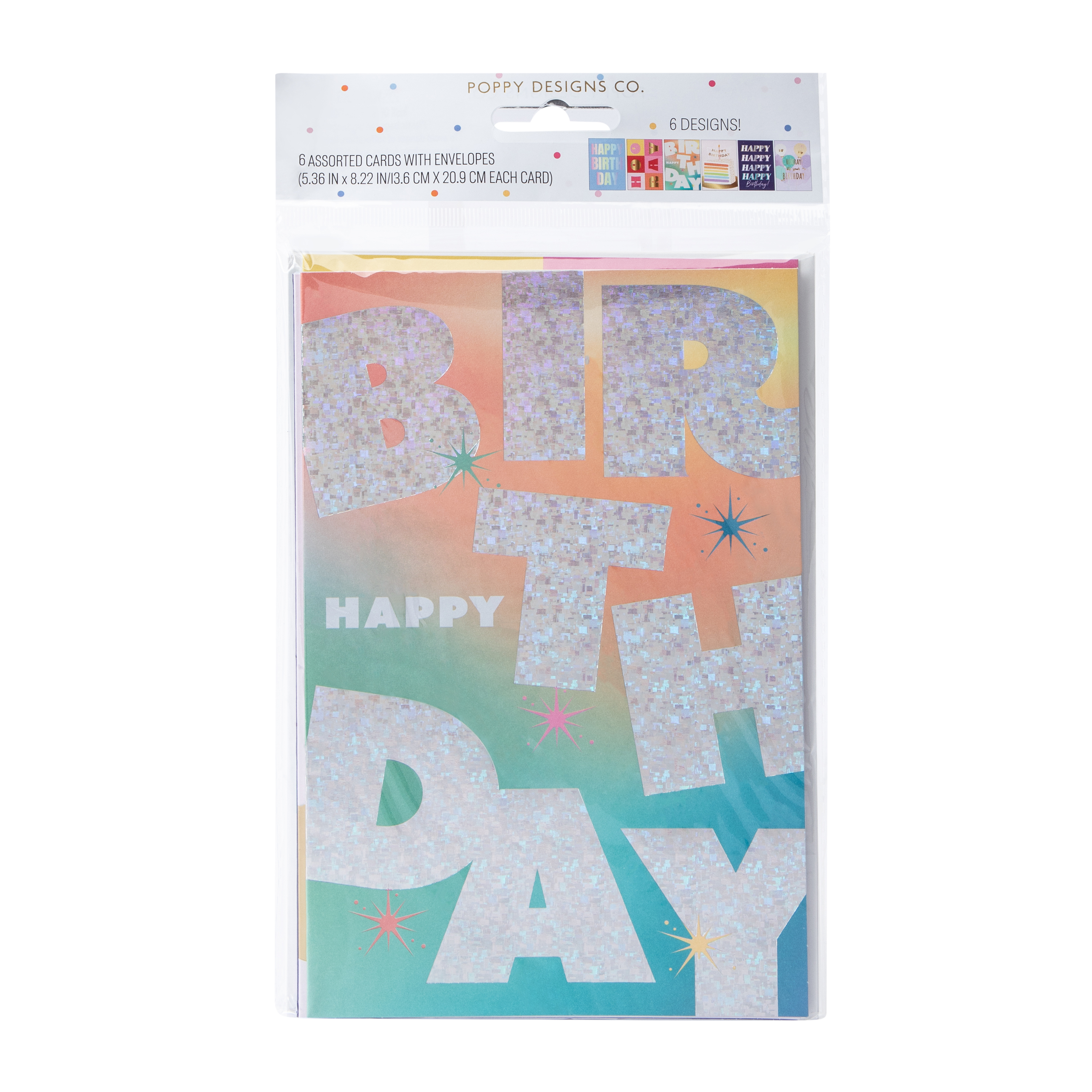 Assorted Cards With Envelopes 6-Pack