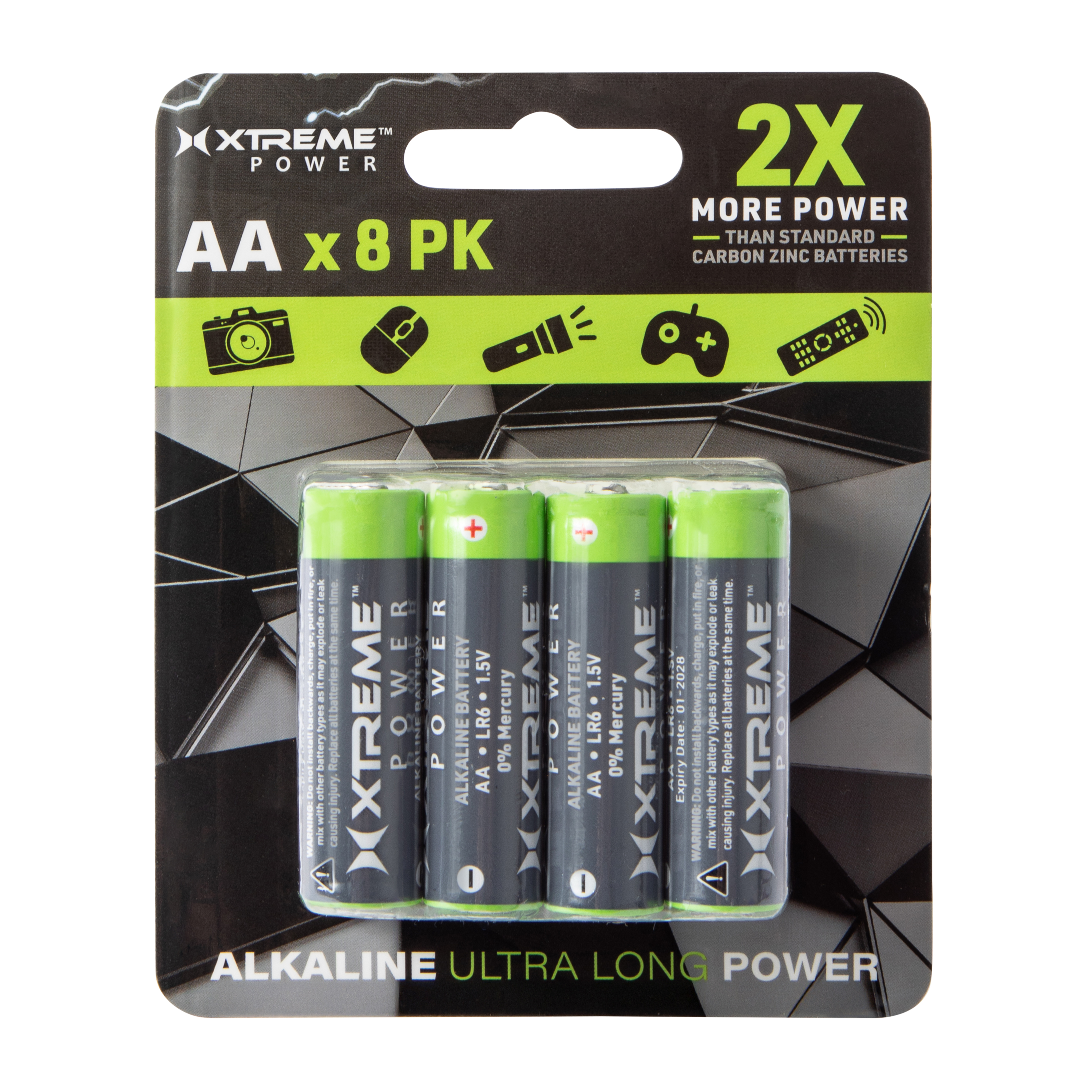 Xtreme Power™ AA Batteries 8-Pack