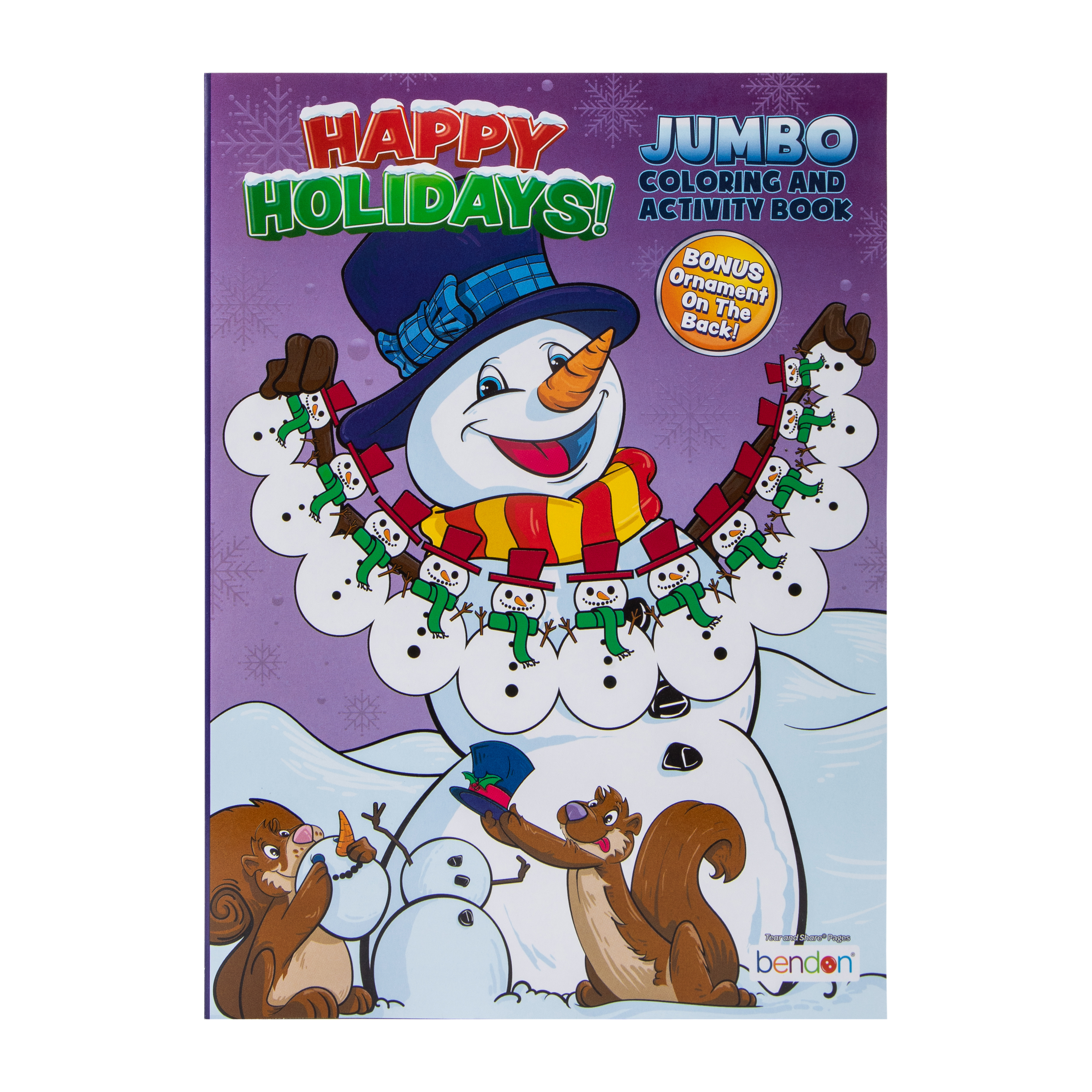Happy Holidays Jumbo Coloring And Activity Book