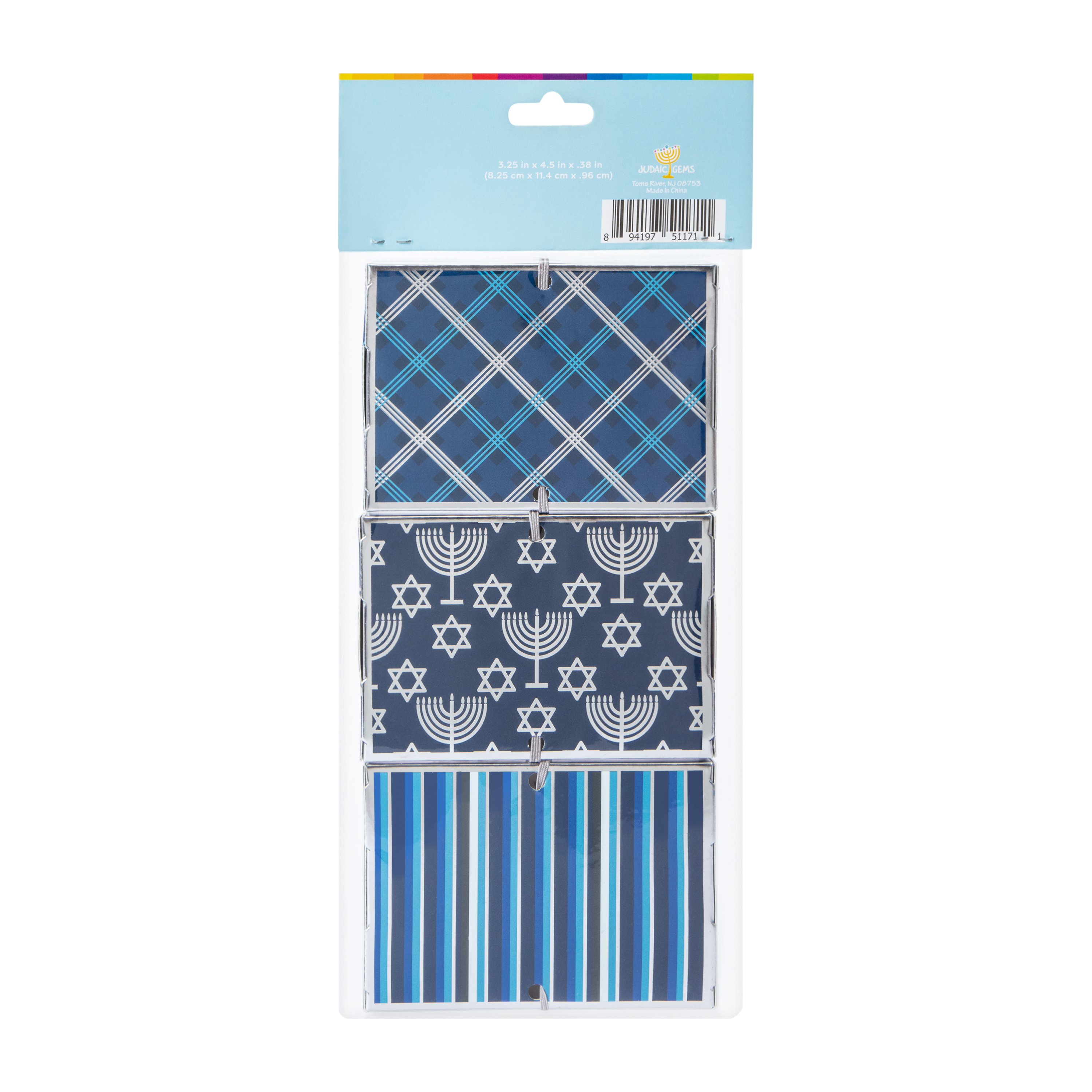 Hannukah Gift Card Holders 3-Pack