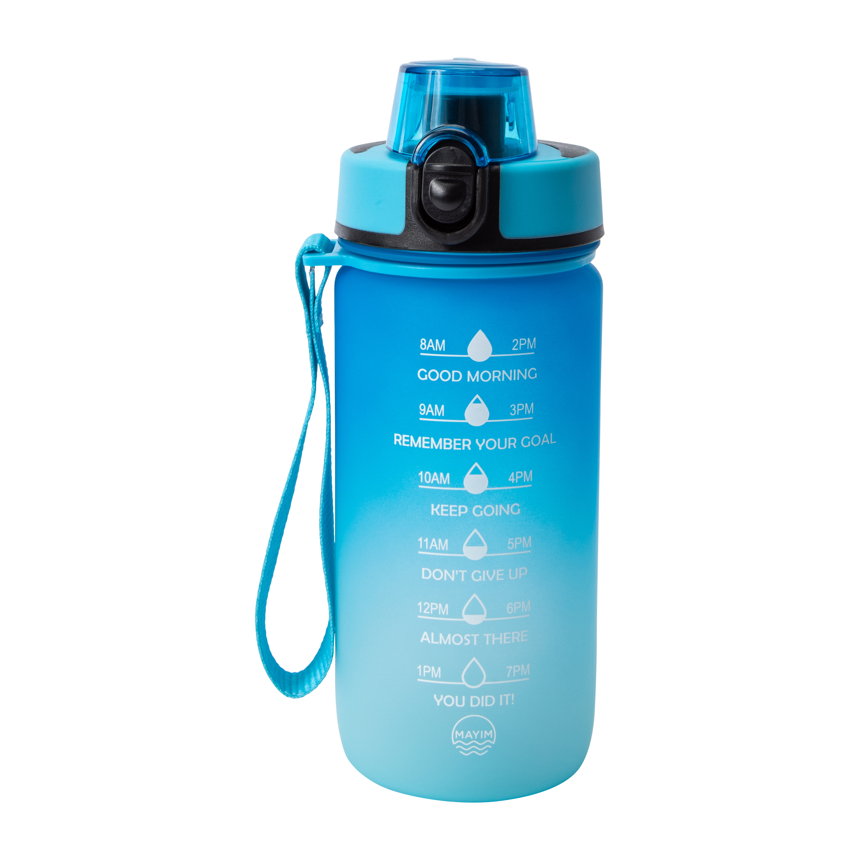 Mayim Gradient Blue Kid's Motivational Bottle 18oz