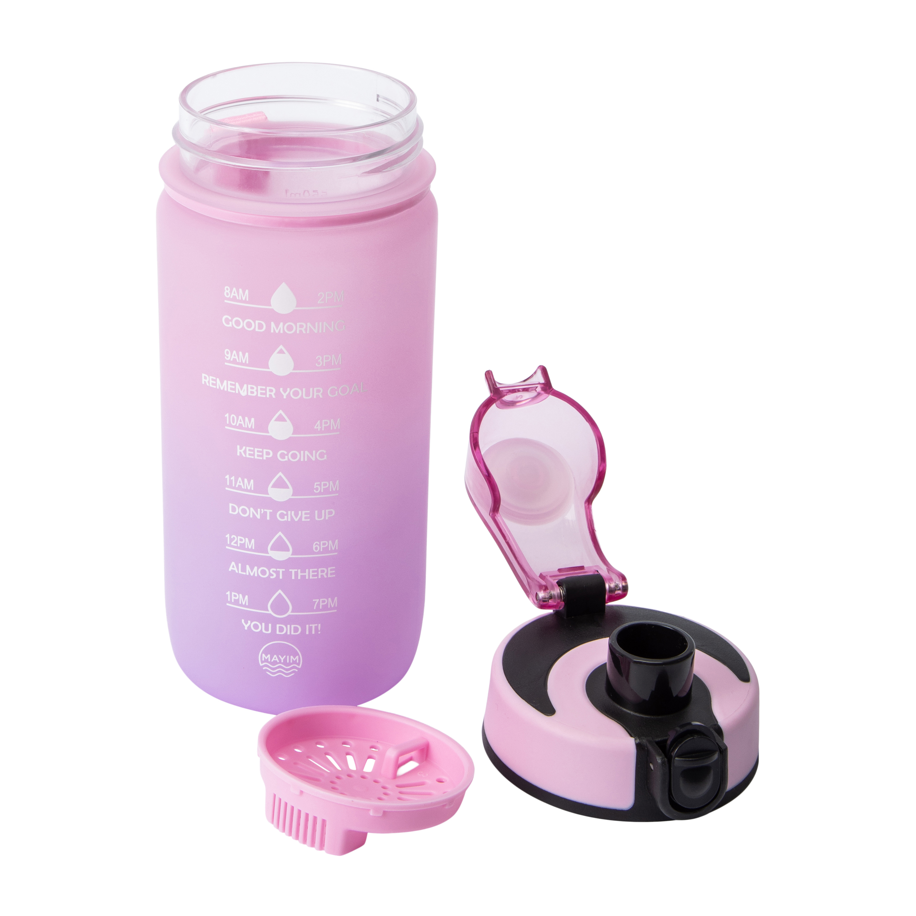 Mayim Pink Kid's Motivational Bottle 18oz