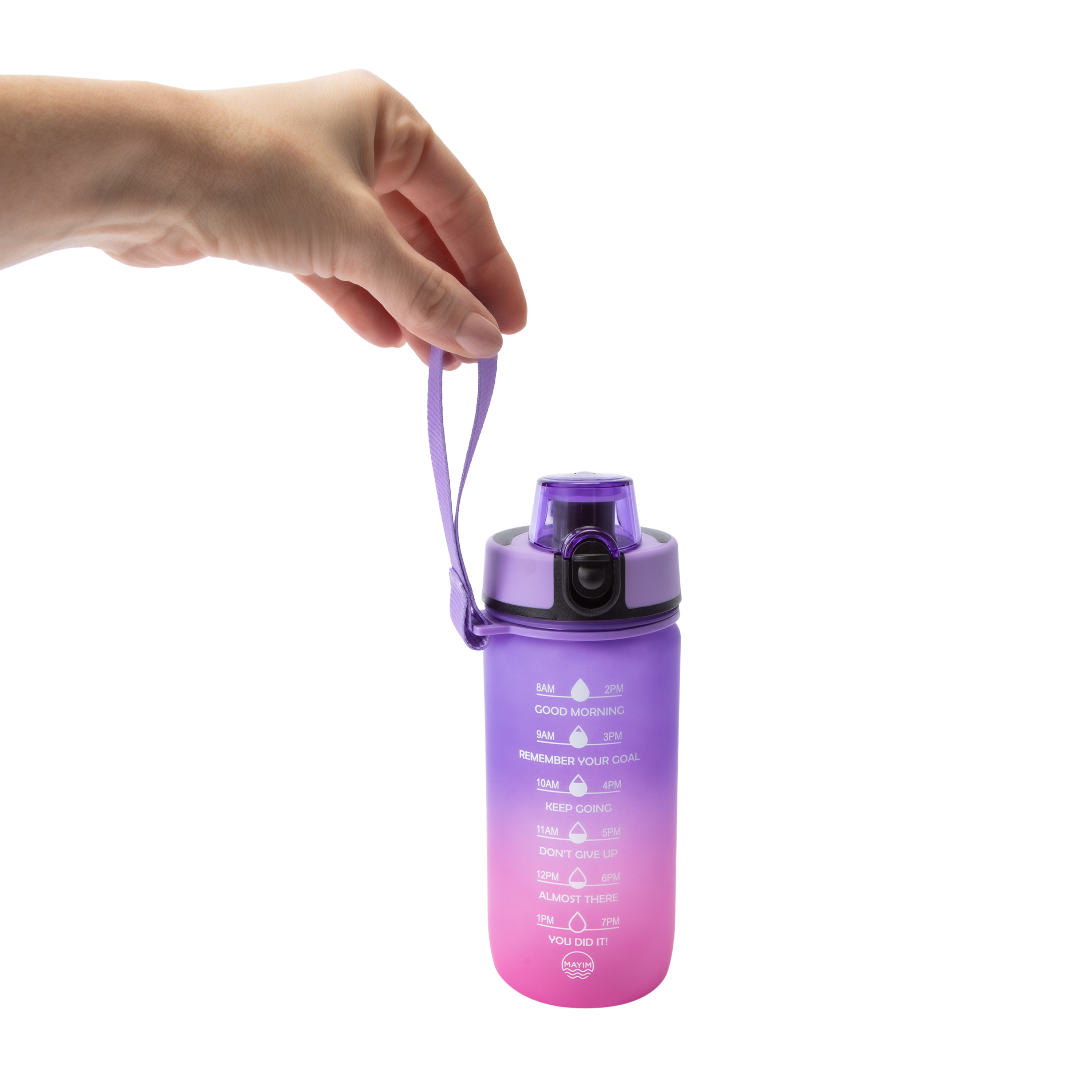 Mayim Purple Kid's Motivational Bottle 18oz