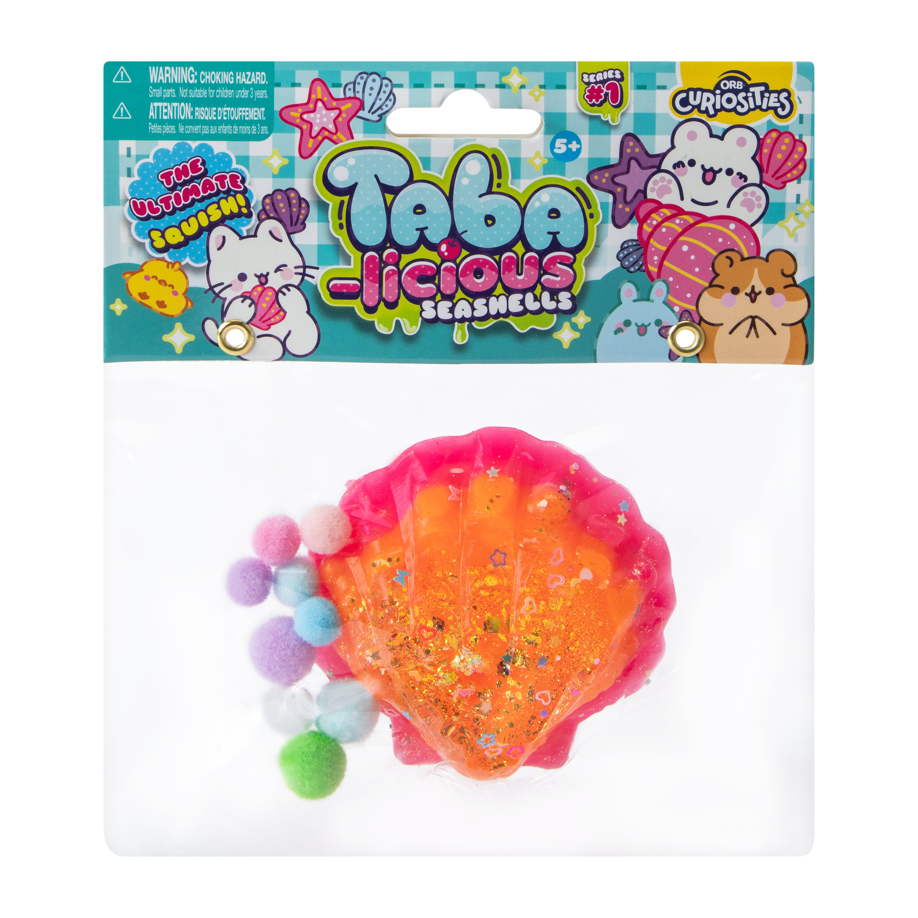 ORB Curiosities® Taba-licious Seashells Squish Toy (Styles May Vary)