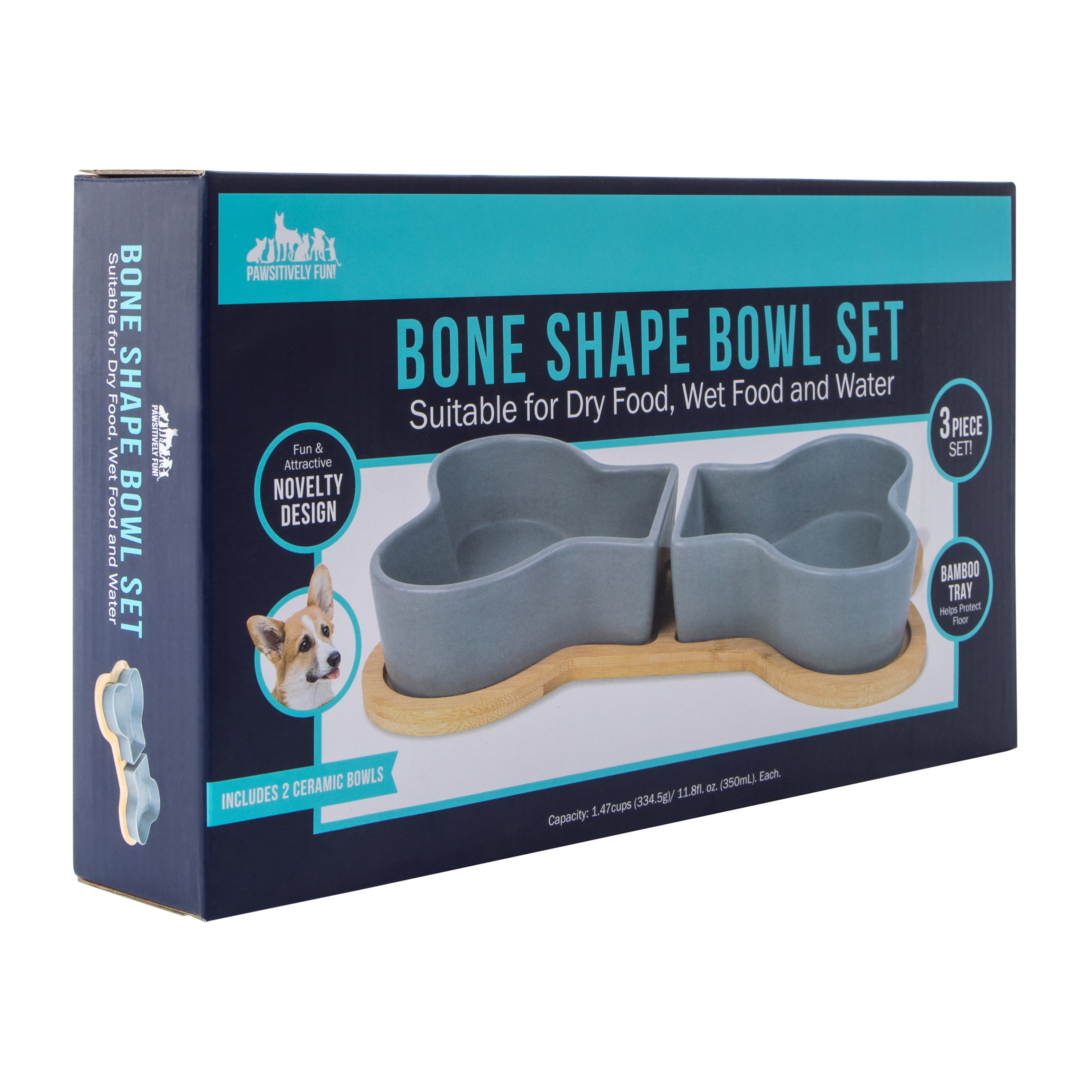 Bone Shape Bowl 3-Piece Set