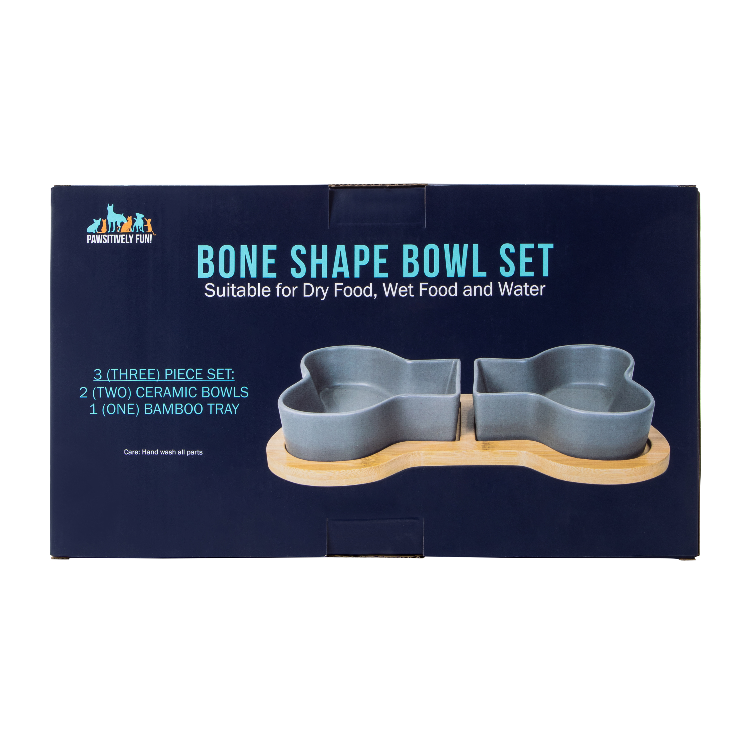 Bone Shape Bowl 3-Piece Set
