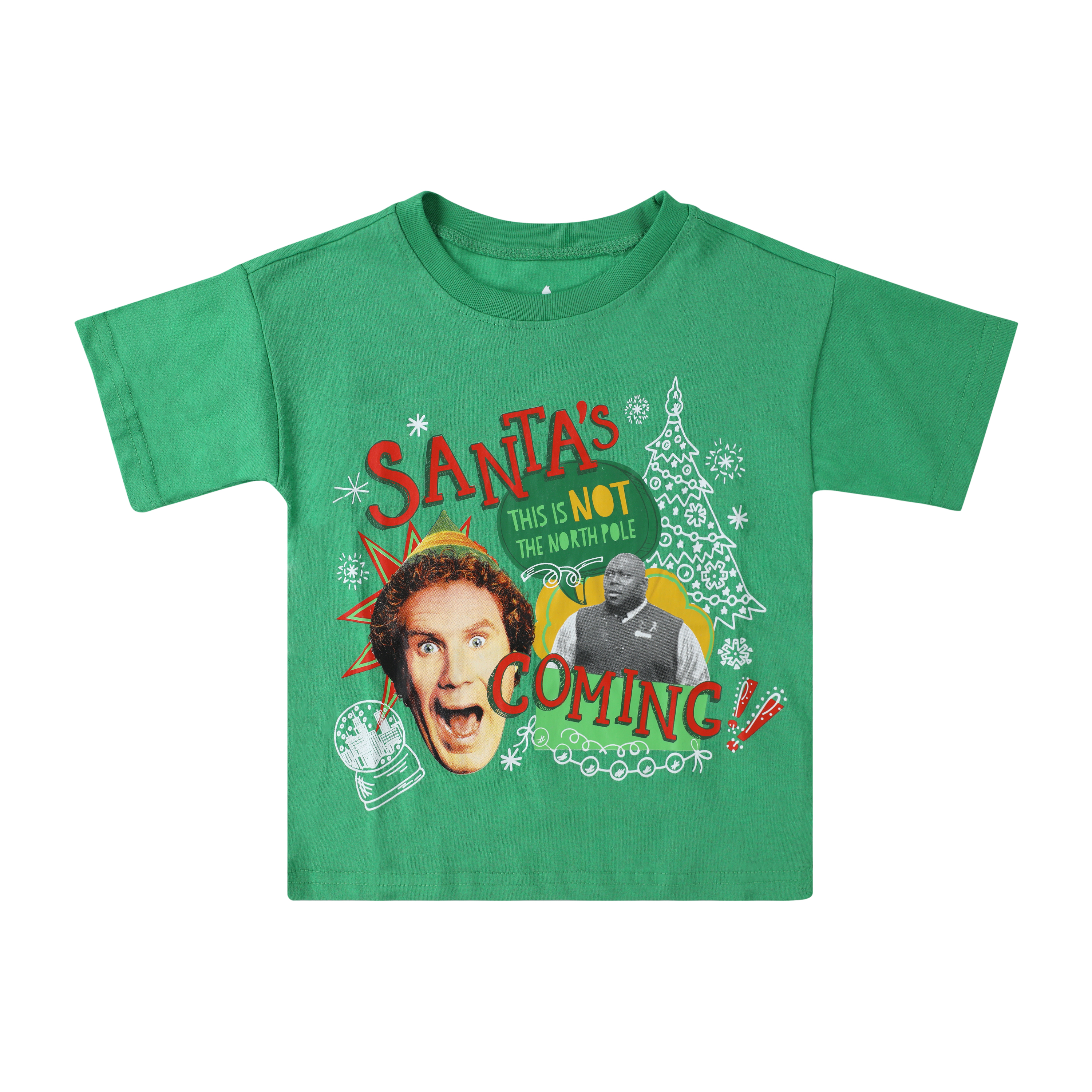 Kids Elf Santa's Coming Graphic Tee