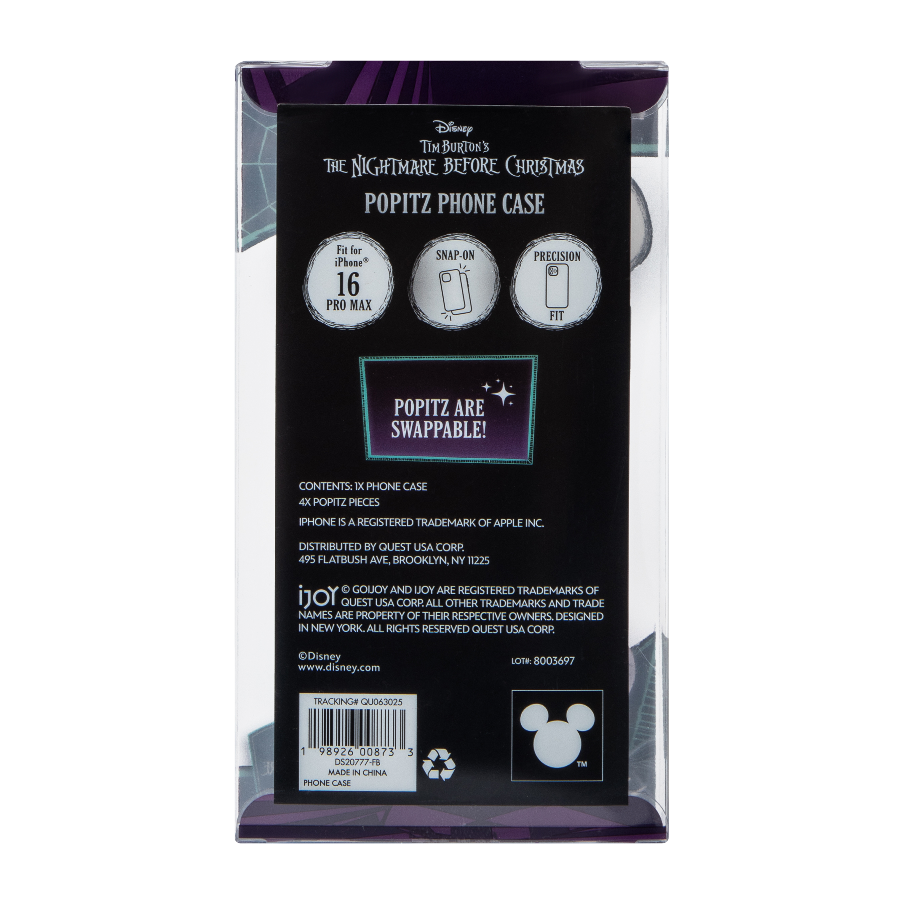 iPhone 16 Pro Max® Disney Tim Burton's The Nightmare Before Christmas Popitz Phone Case