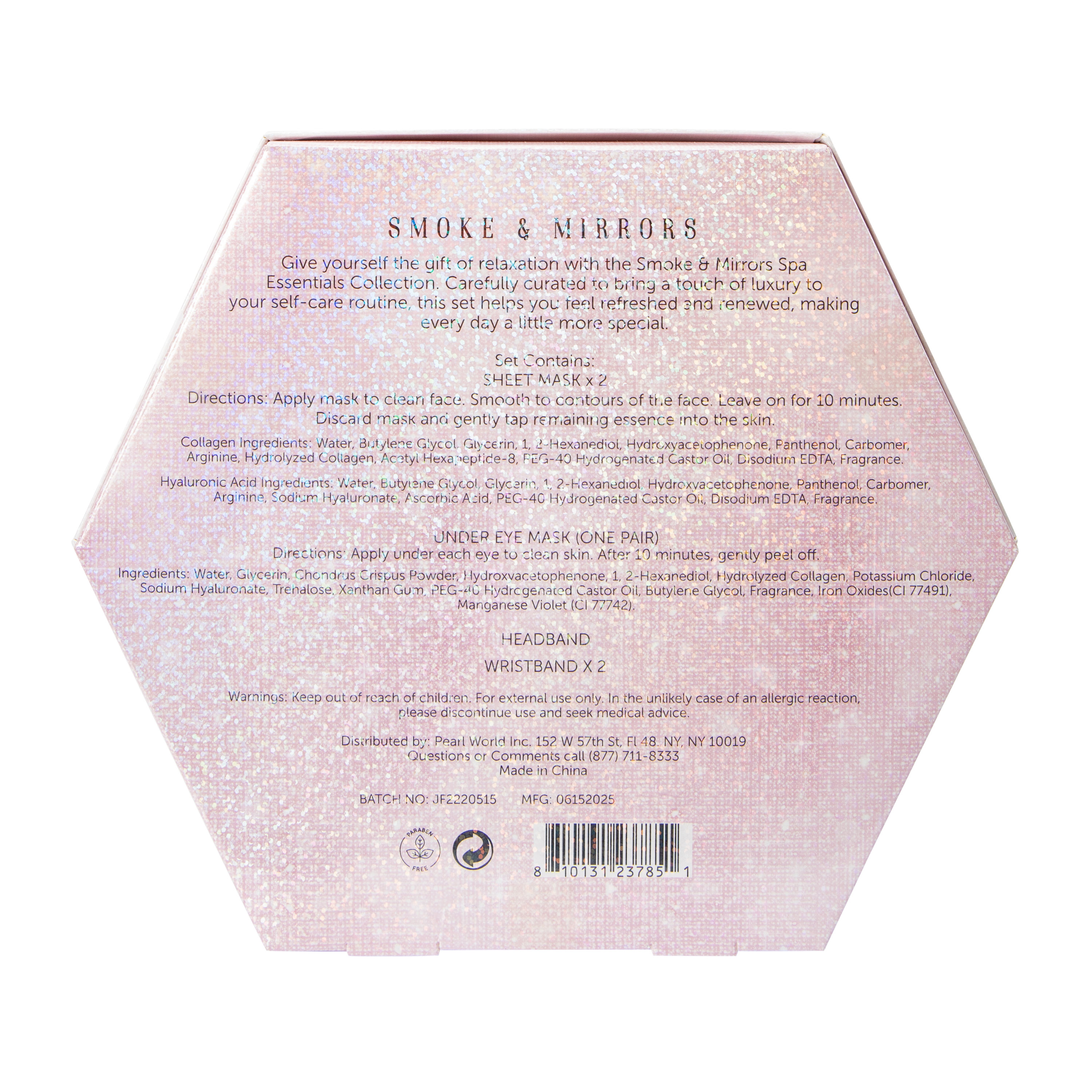Smoke & Mirrors Pink & Preppy Spa Essentials Collection
