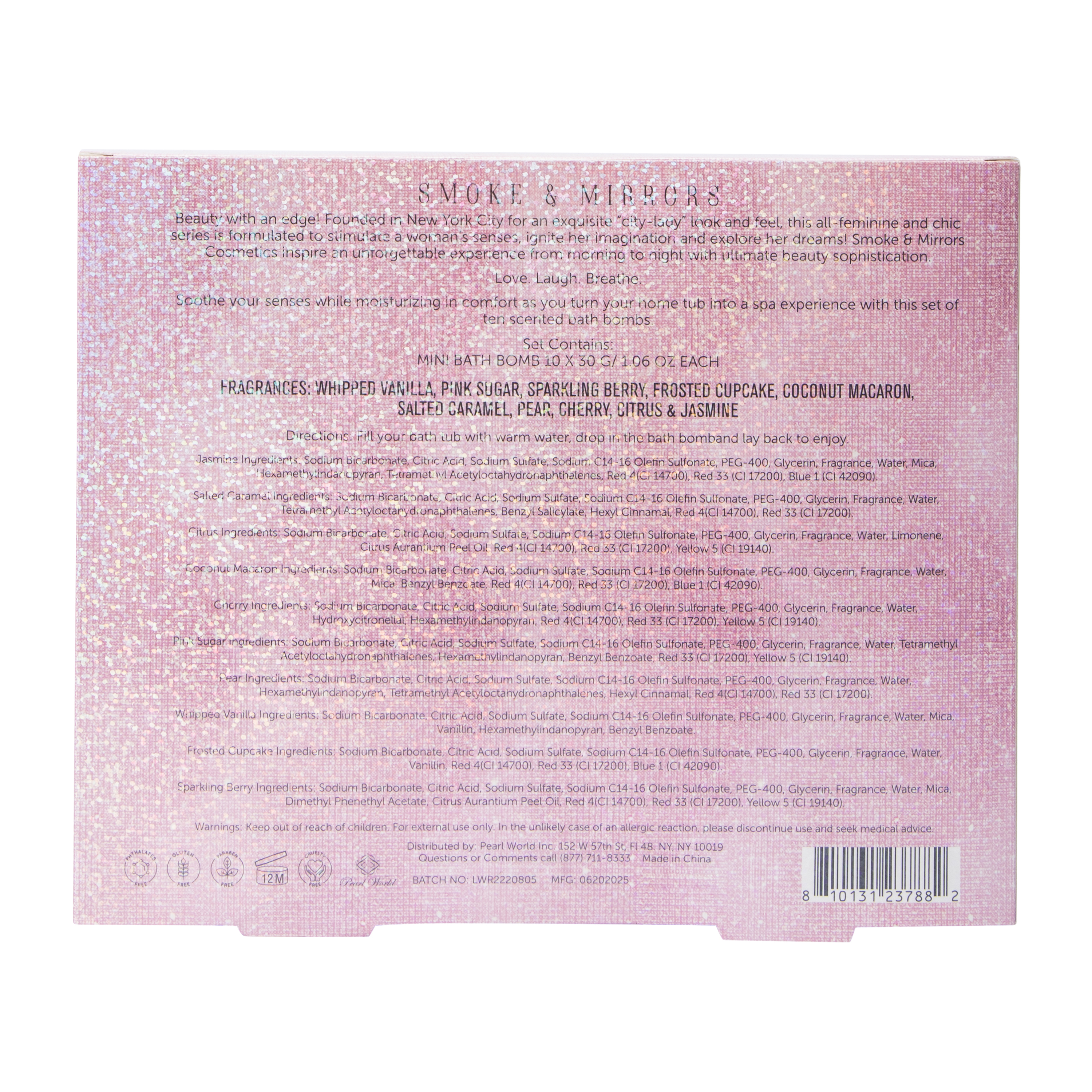 Smoke & Mirrors Revitalizing Bath Bomb Set 10-Count