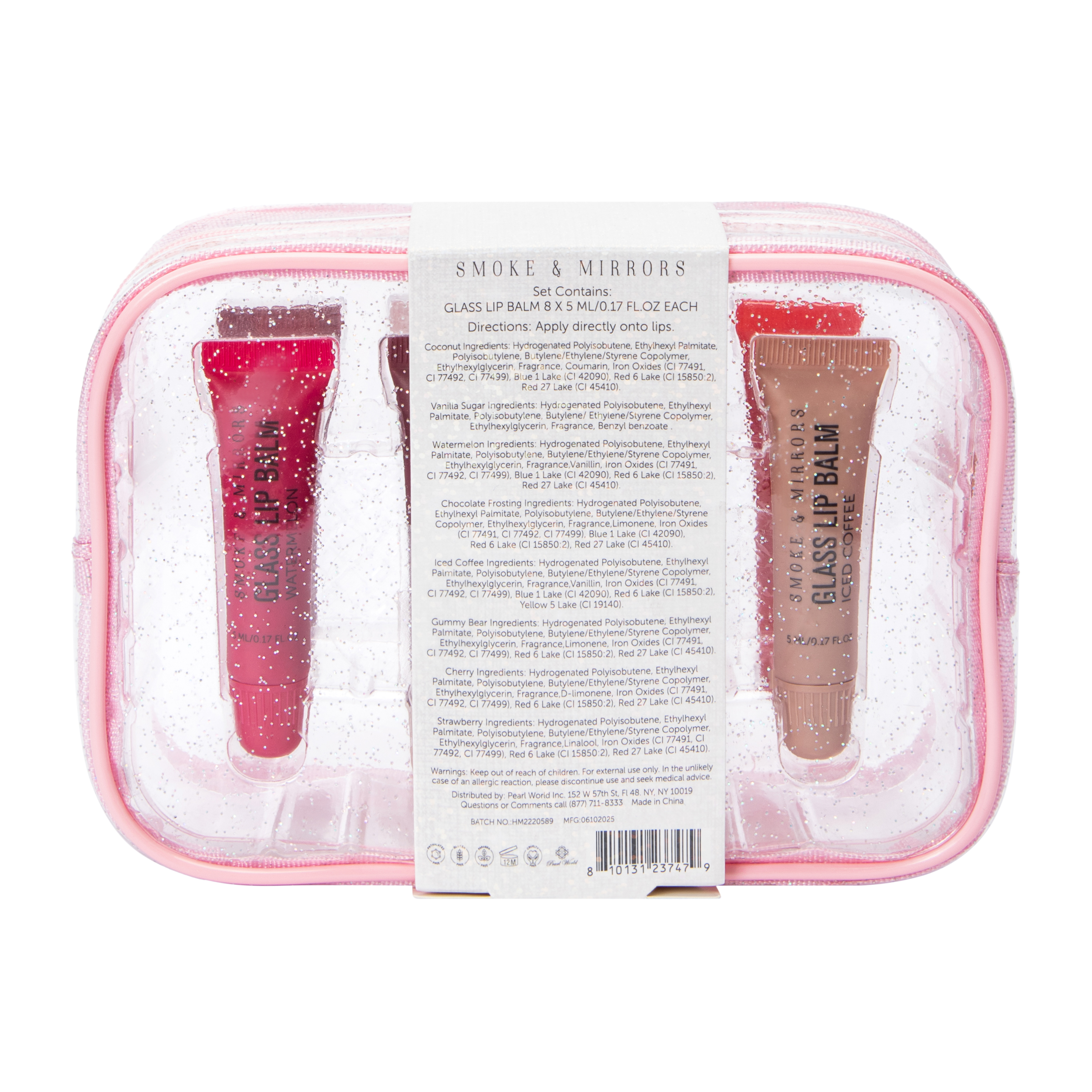 Smoke & Mirrors Dewy Kisses Lip Collection 8-Count