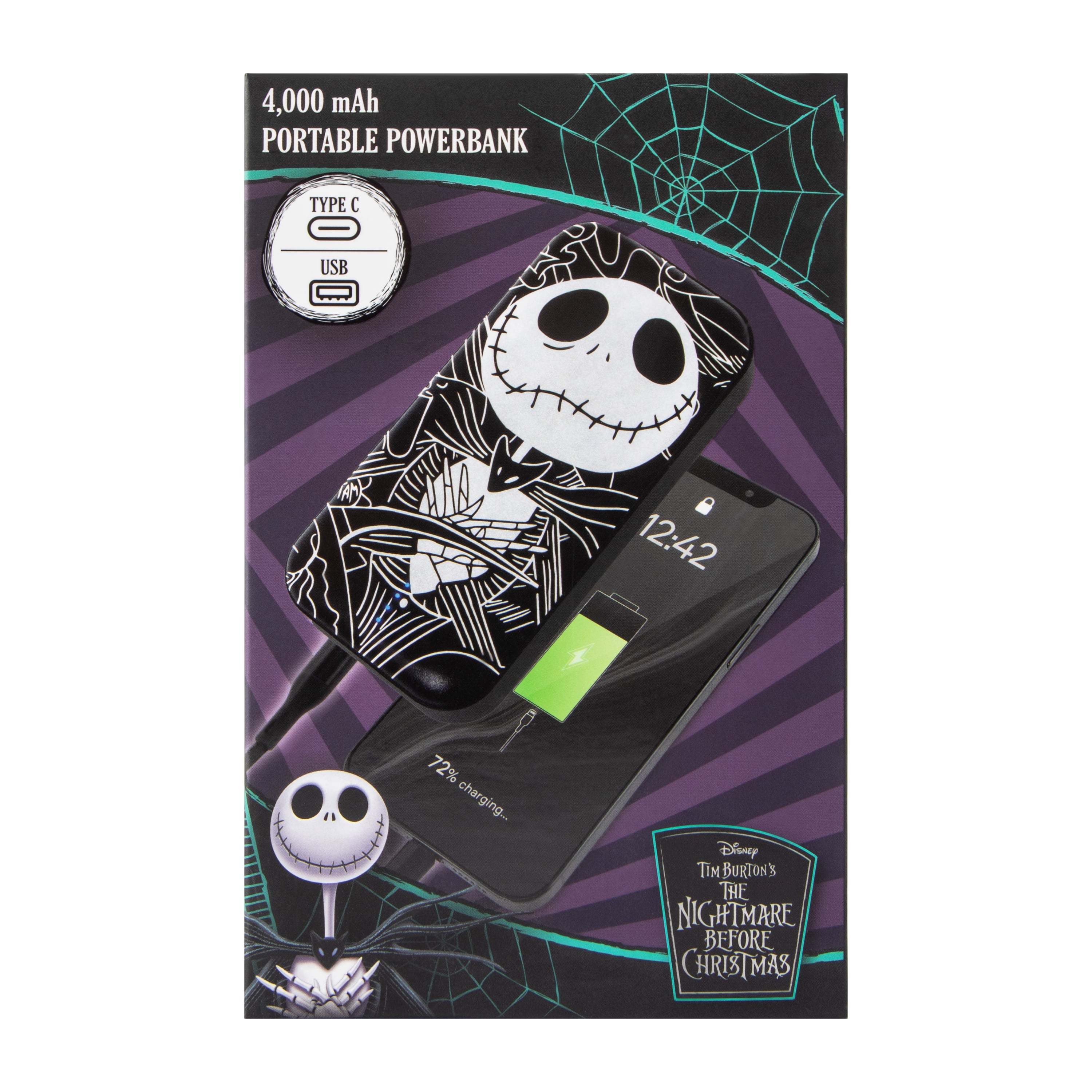 Disney Tim Burton's The Nightmare Before Christmas Portable Powerbank 4000mAh