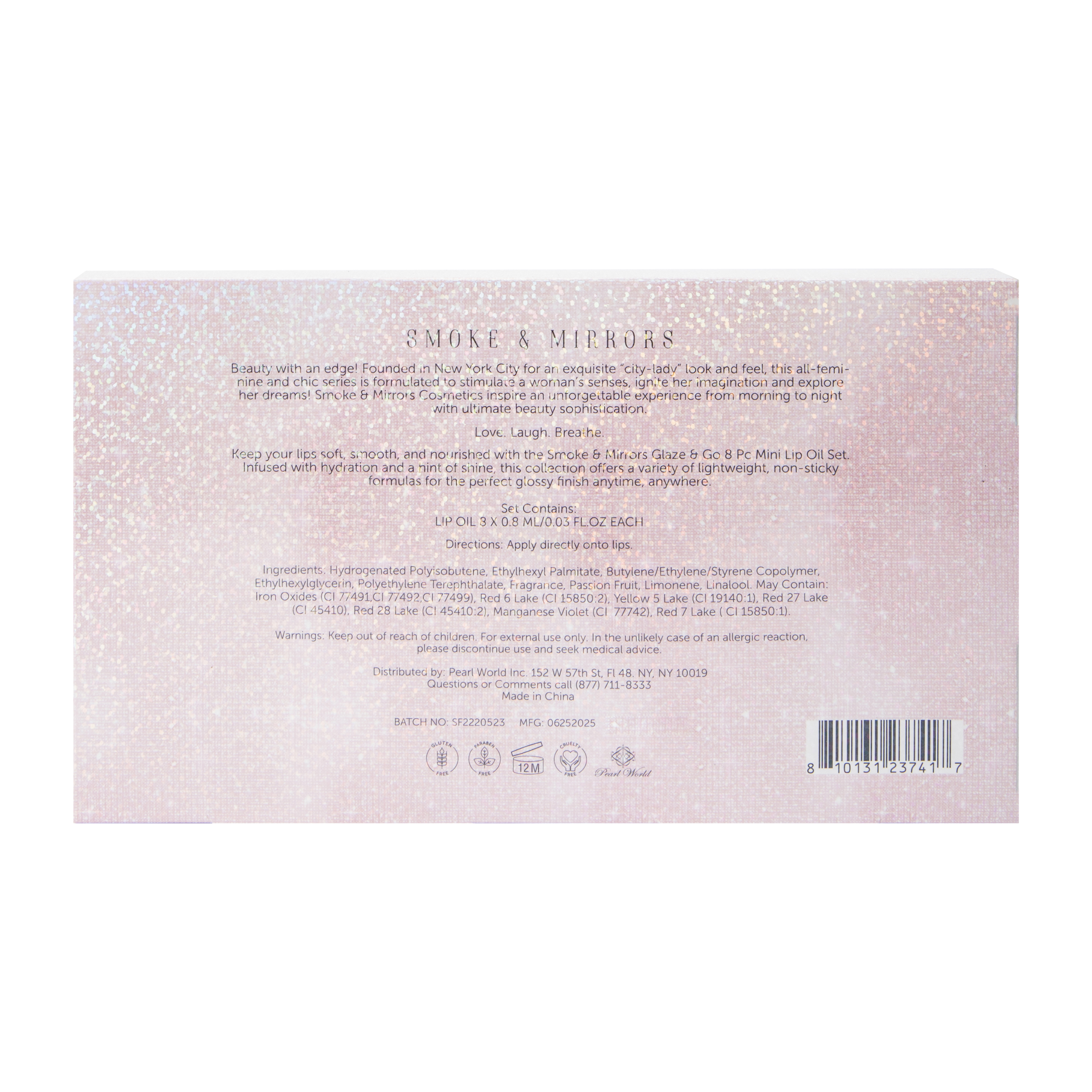Smoke & Mirrors Glaze & Go Mini Lip Oil Set 8-Count