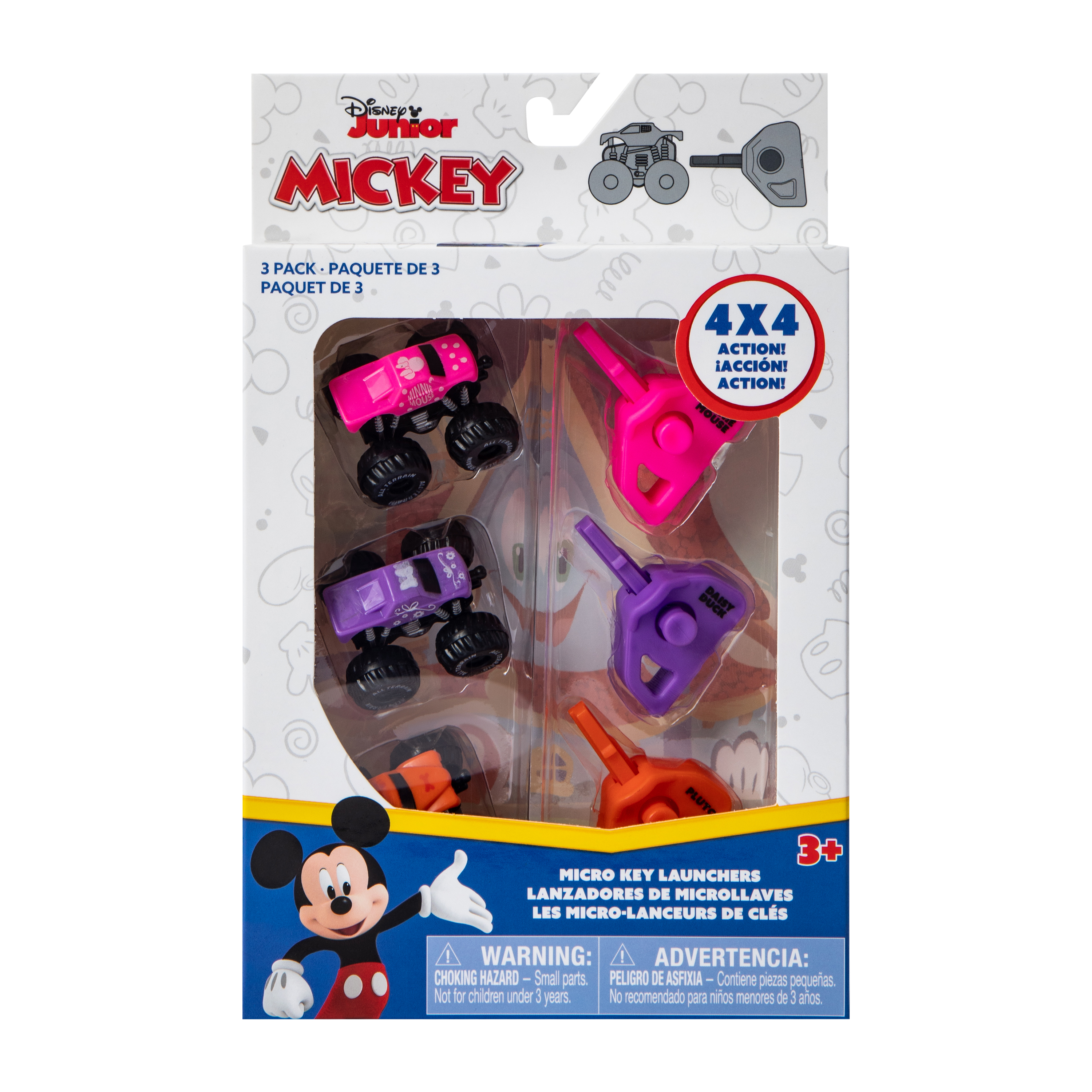 Disney Junior Mickey Micro Key Launchers 3-Pack (Styles May Vary)