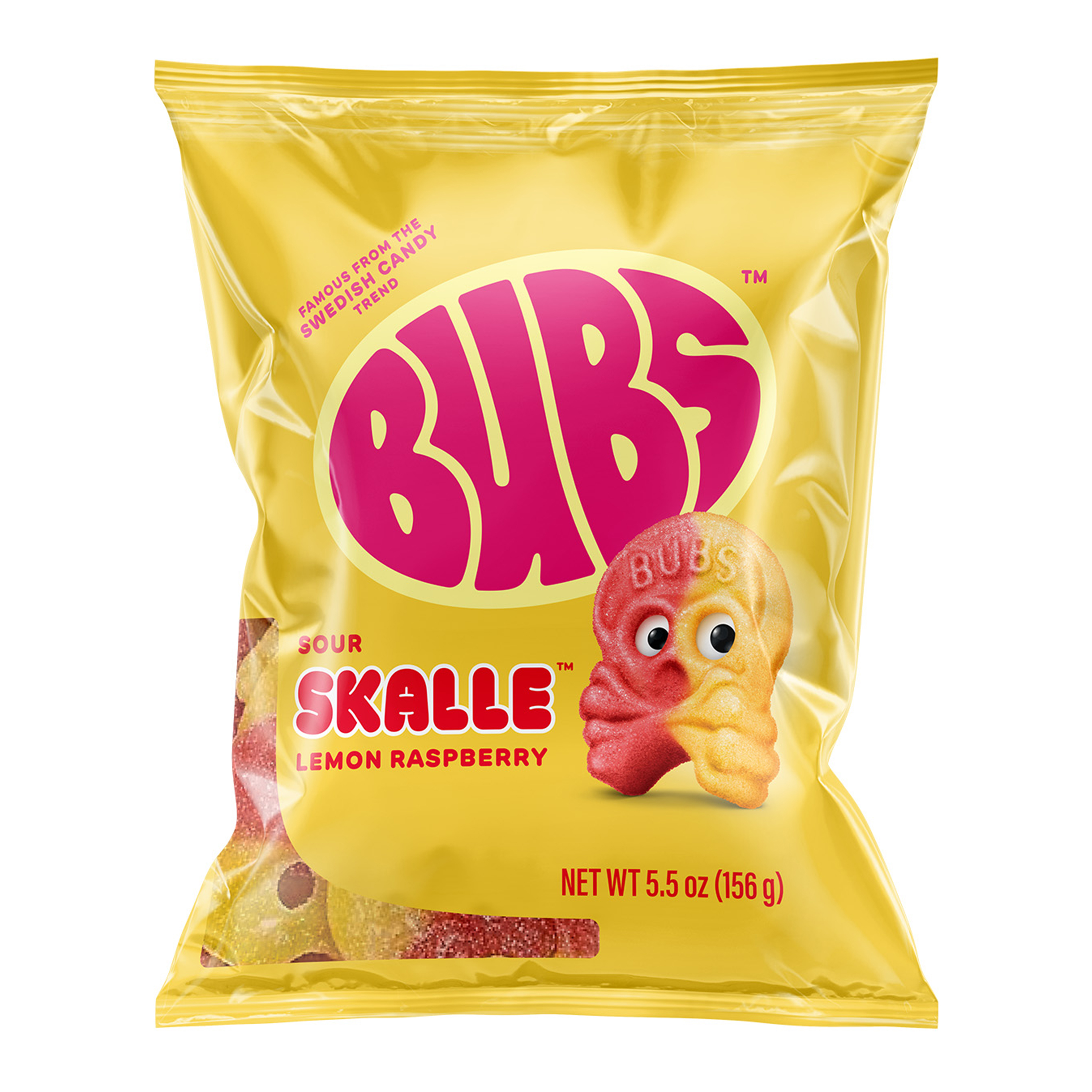 Swedish Bubs® Sour Skalle™ Lemon Raspberry 5.5oz