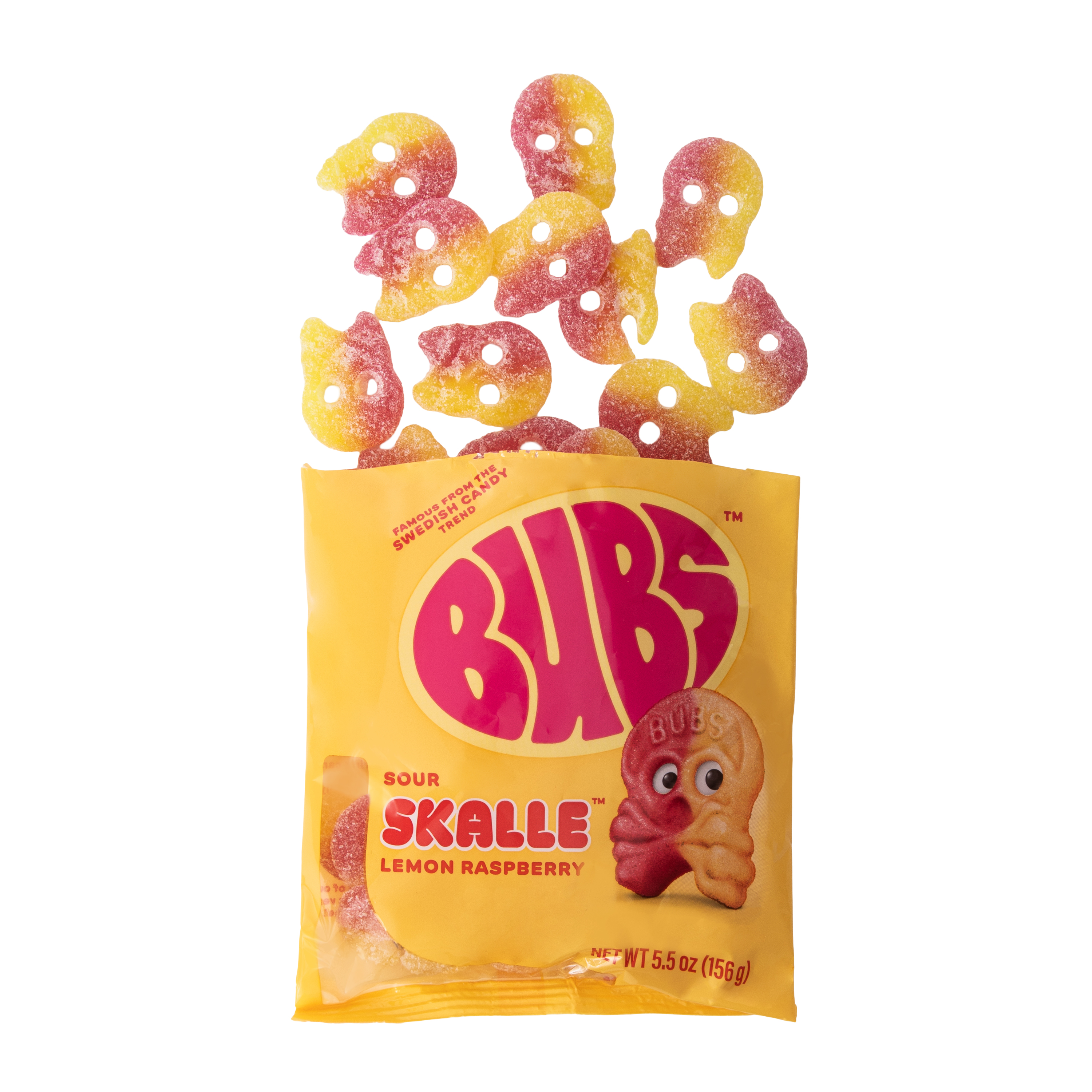 Swedish Bubs® Sour Skalle™ Lemon Raspberry 5.5oz