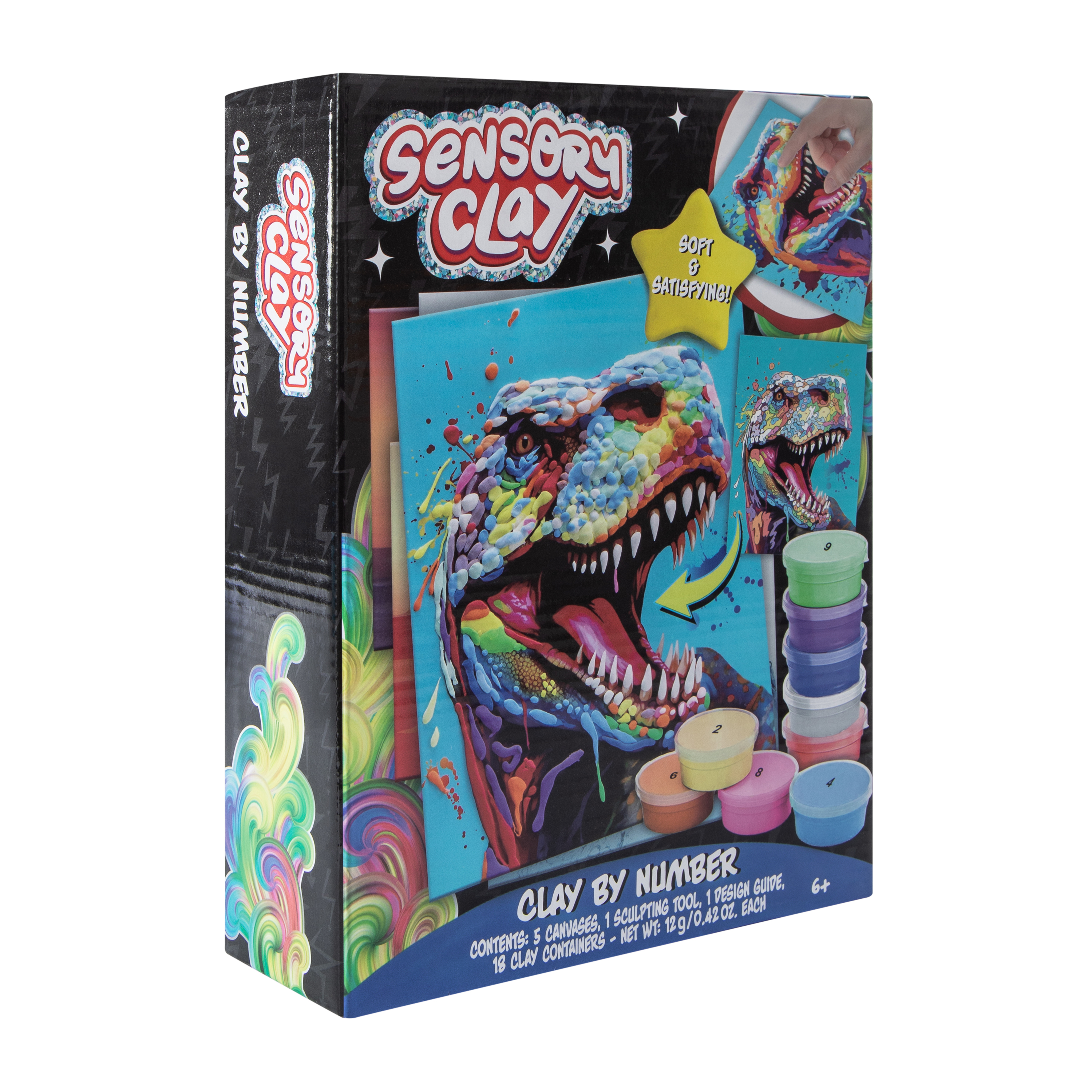 Clay By Number Dinosaur Set