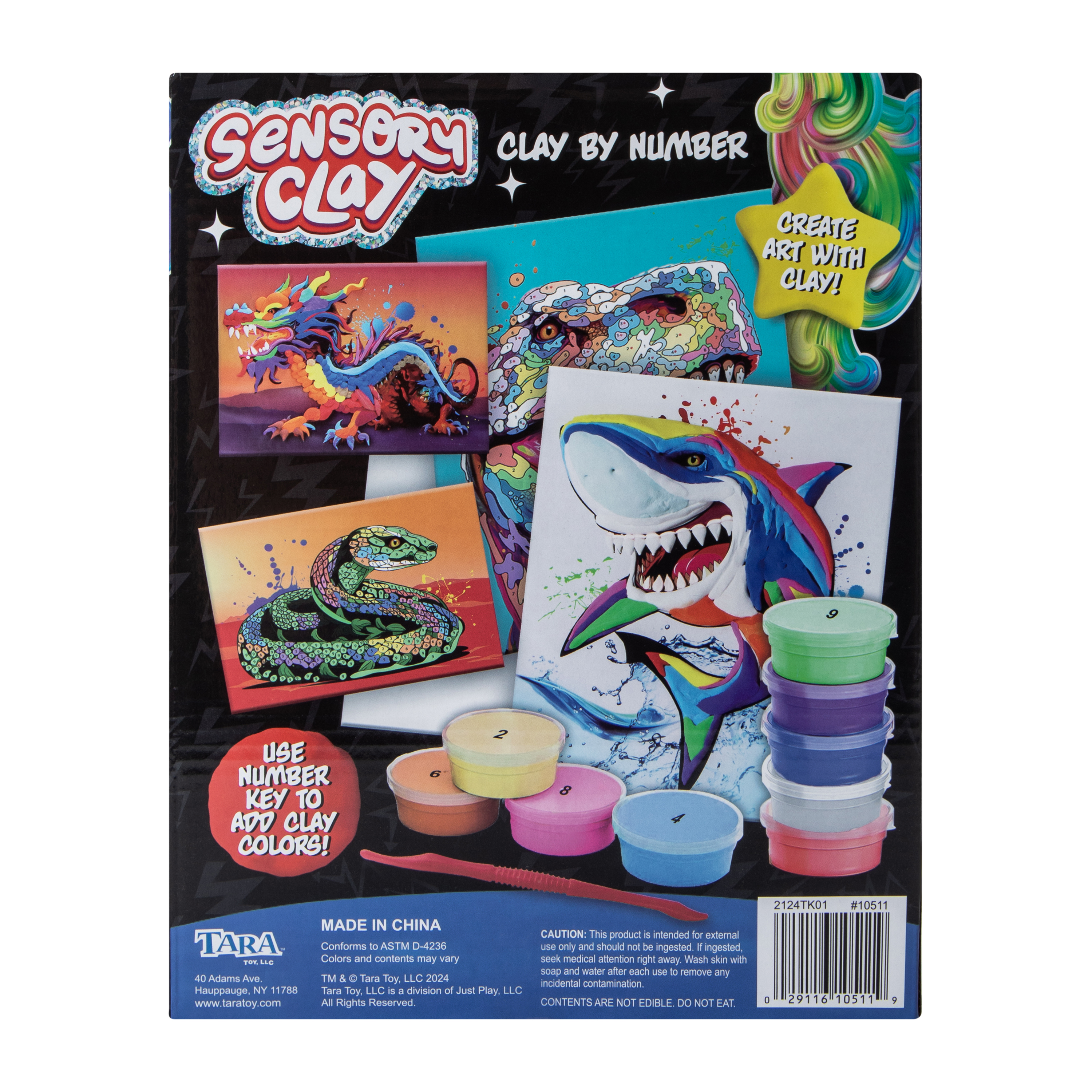 Clay By Number Dinosaur Set