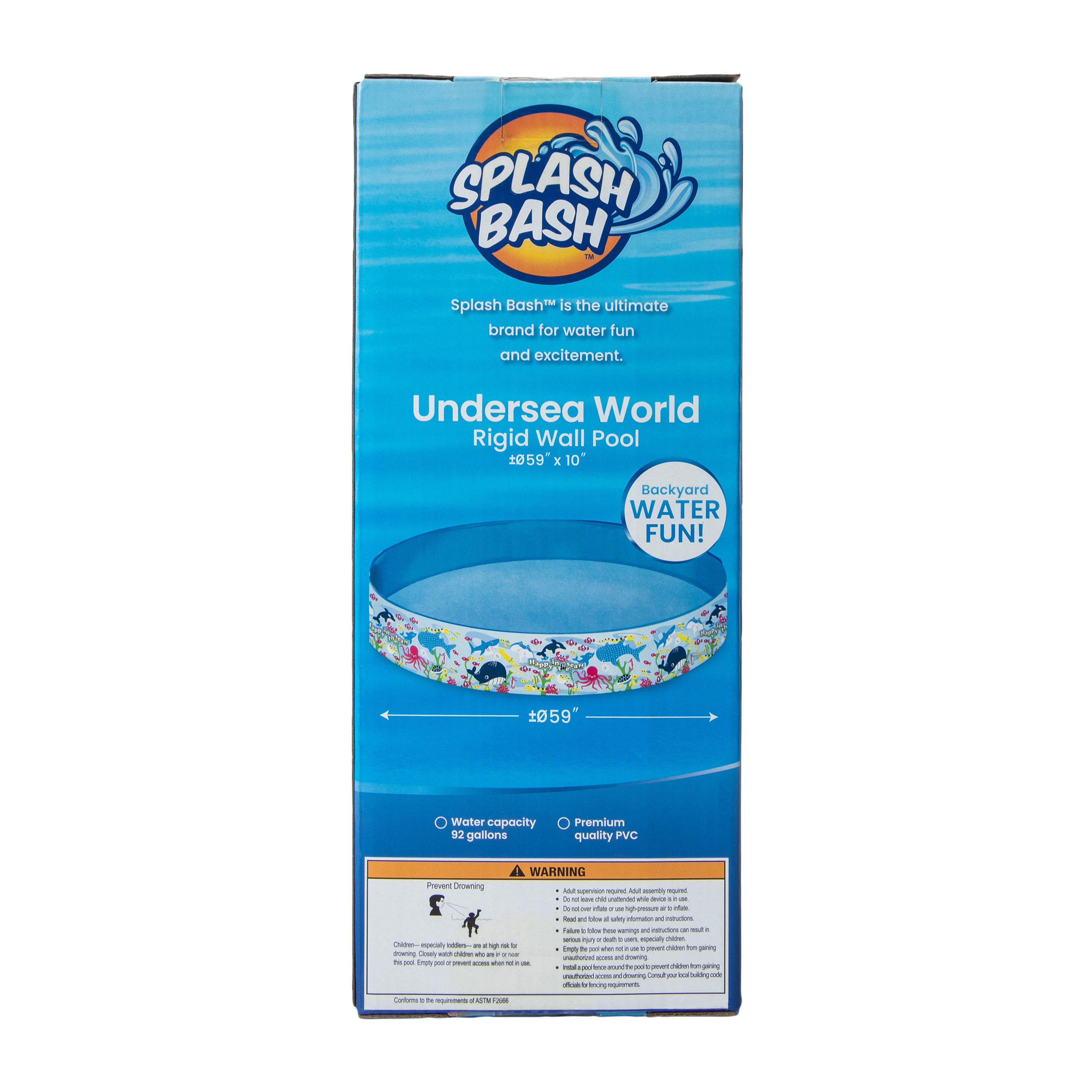 Splash Bash™ Undersea World Rigid Wall Pool